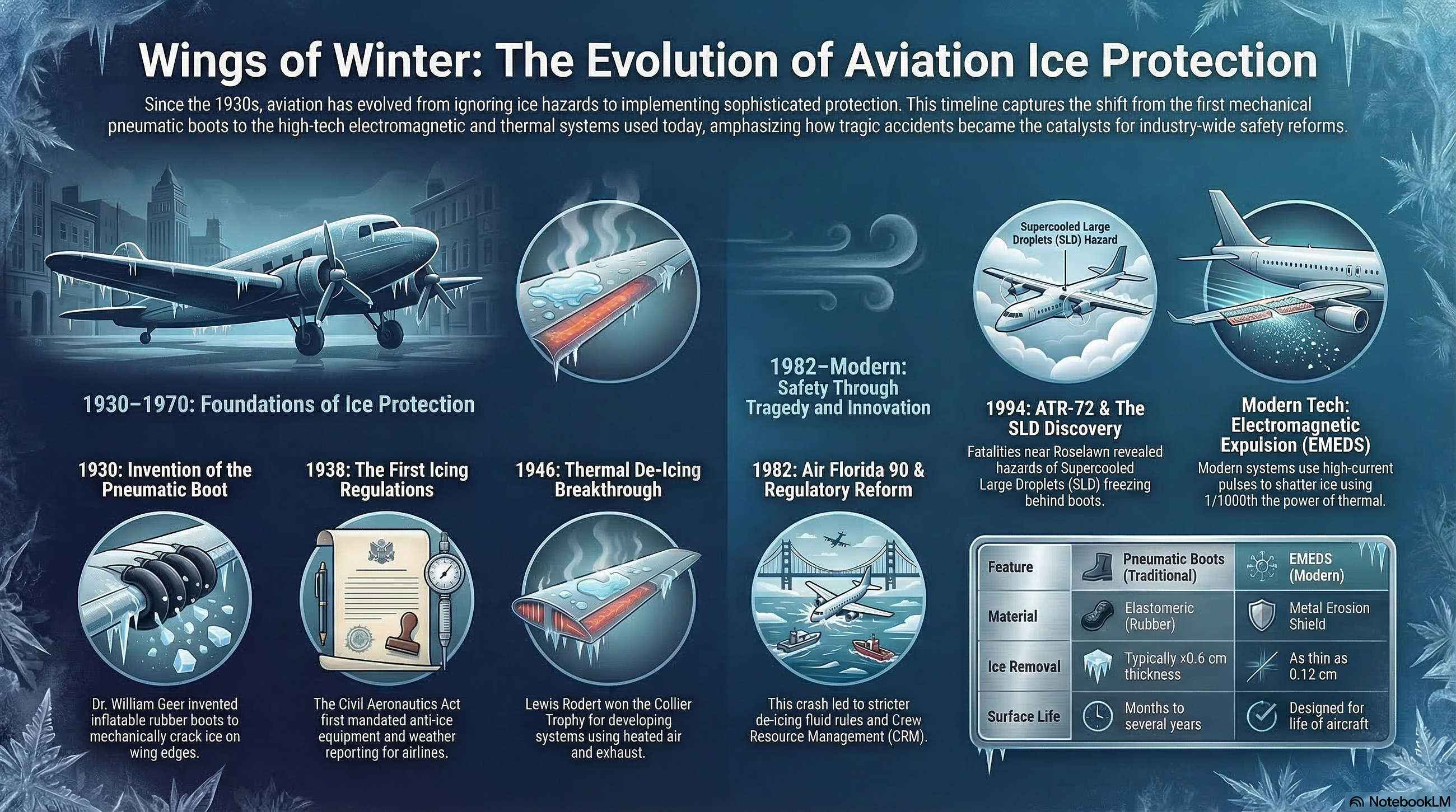 Wings of Winter: Aviations Century-Long Battle Against Ice and Snow