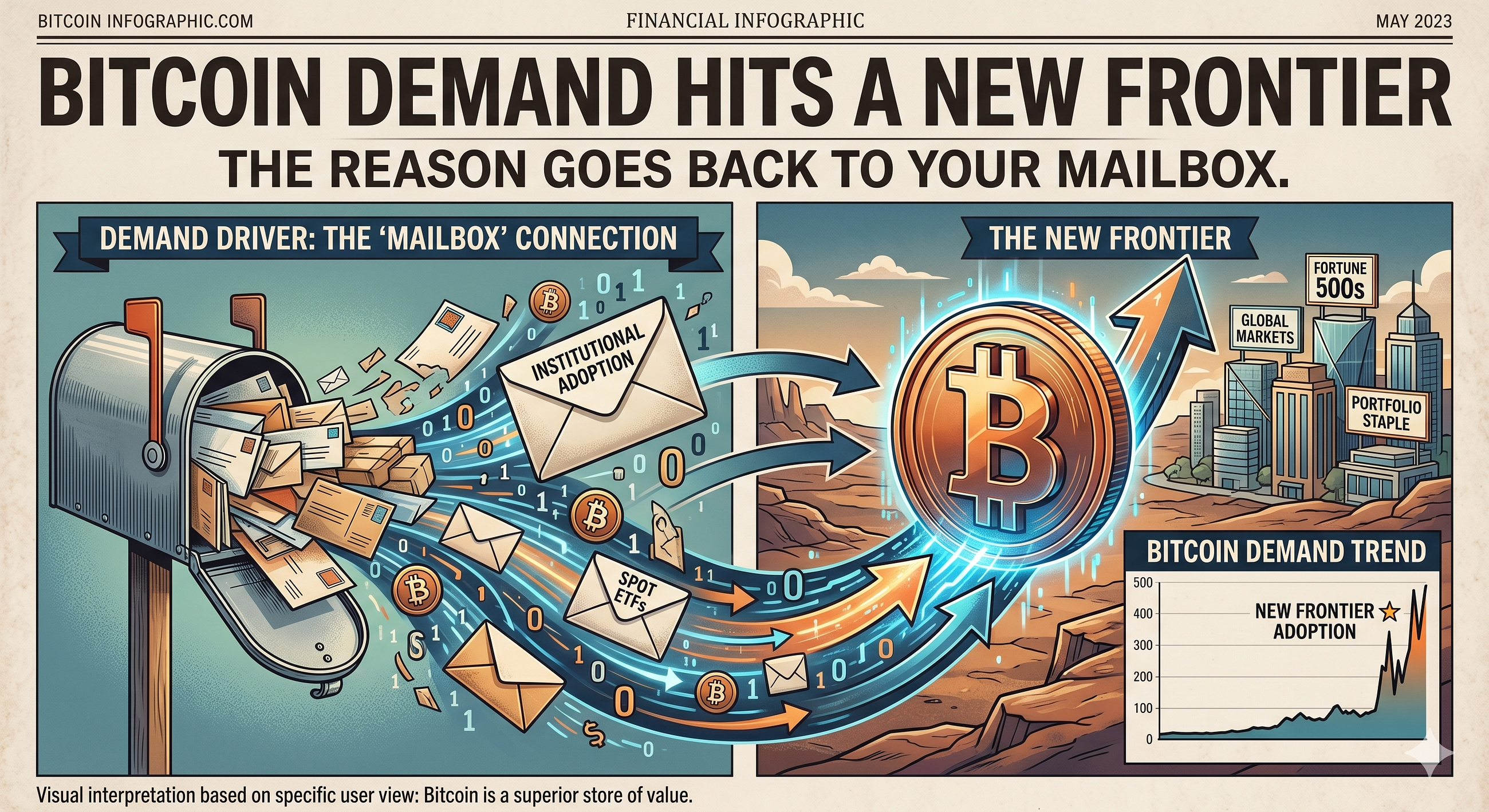 Bitcoin Demand Just Hit a New Frontier. The Reason Goes Back to Your Mailbox