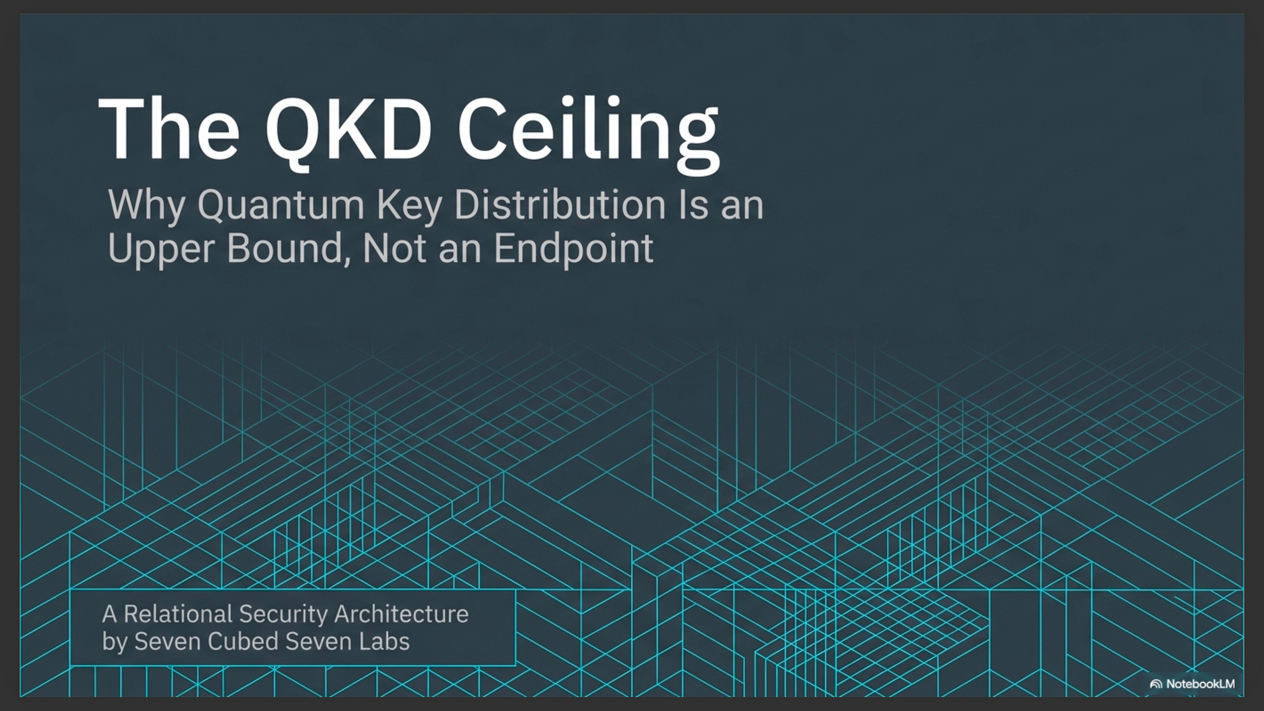 The QKD Ceiling: Why Quantum Key Distribution Is an Upper Bound, Not an Endpoint