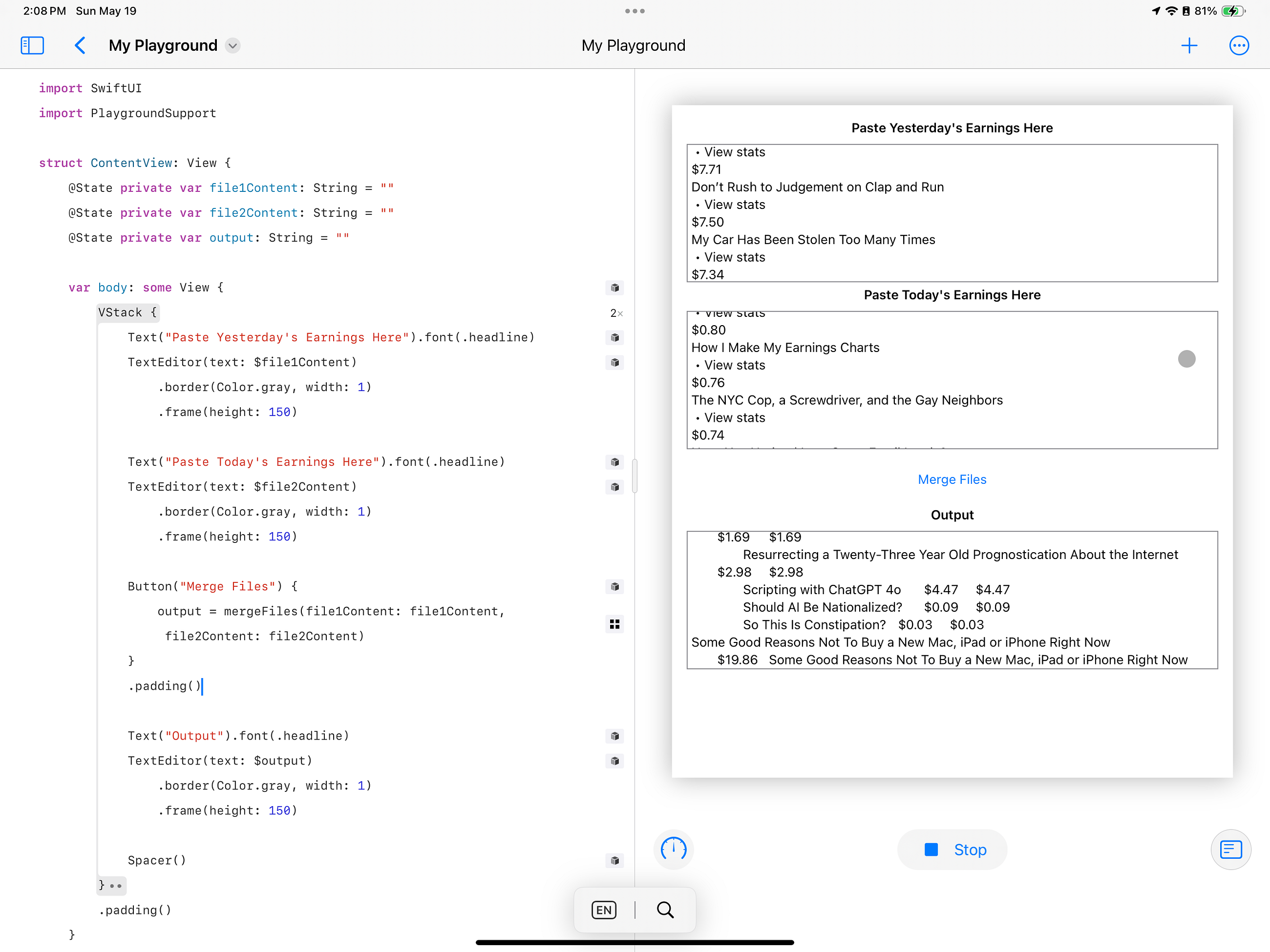 Using Swift Playgrounds To Create Your Own iPad App Without Knowing How To Code Should Be Possible…