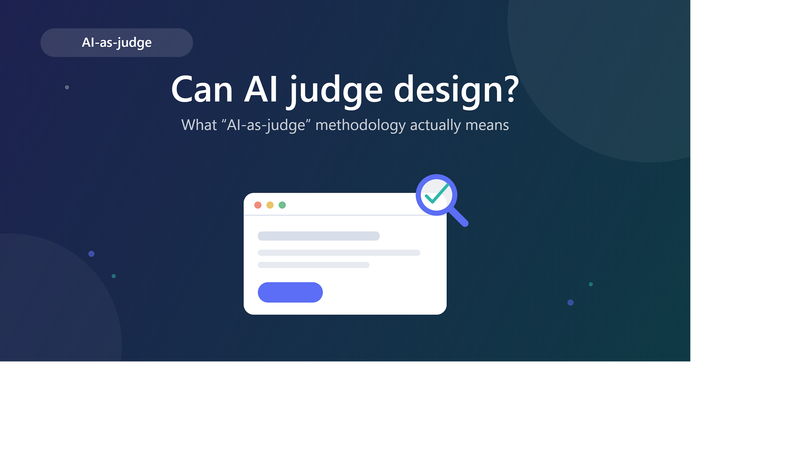 Can AI Judge Design?