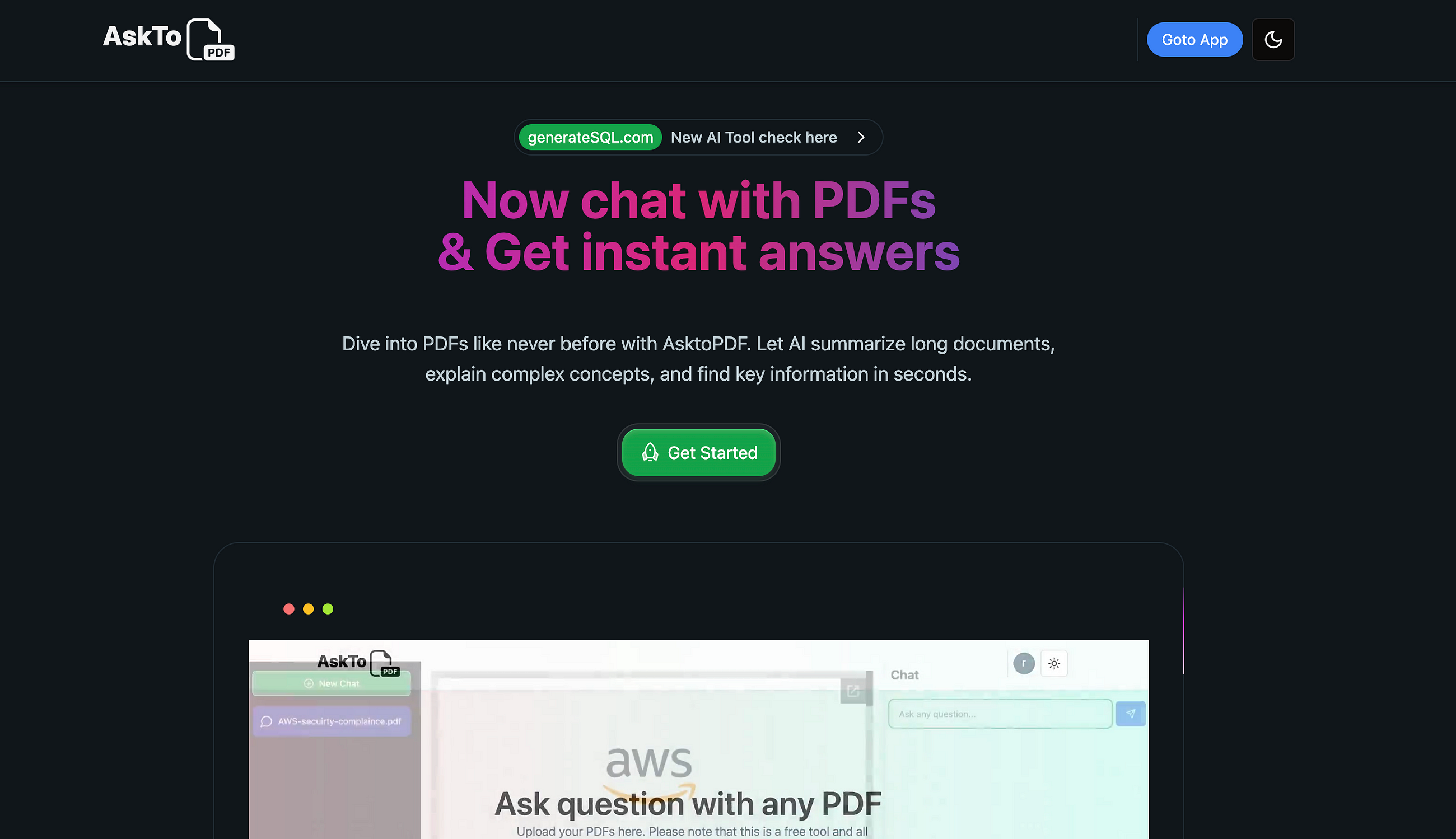 Explore AskToPDF now: Your AI-powered PDF Chat Companion