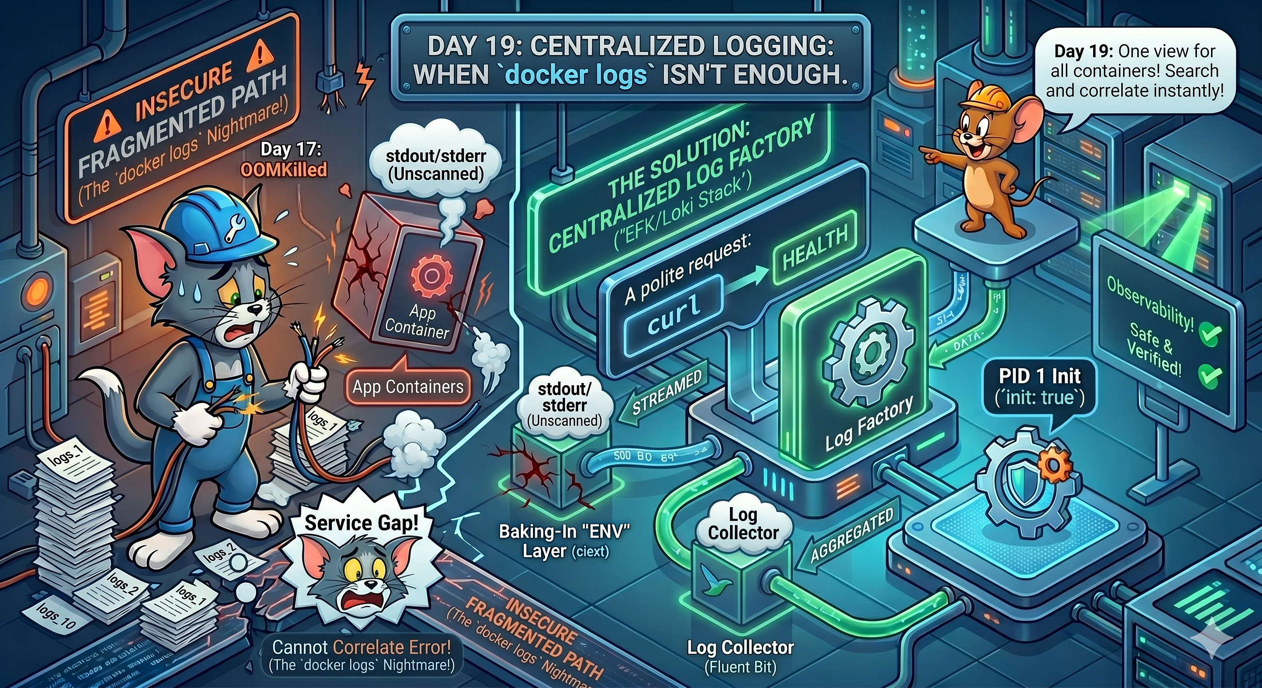 Day 19/25: Centralized Logging: When docker logs Isn't Enough in Production