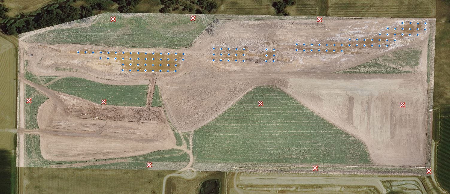 Mapping Drones For Professional Surveyors Dronedeploy S Blog - 10 gcps and areas of standing water substituted with the traditional method of collecting grid point locations