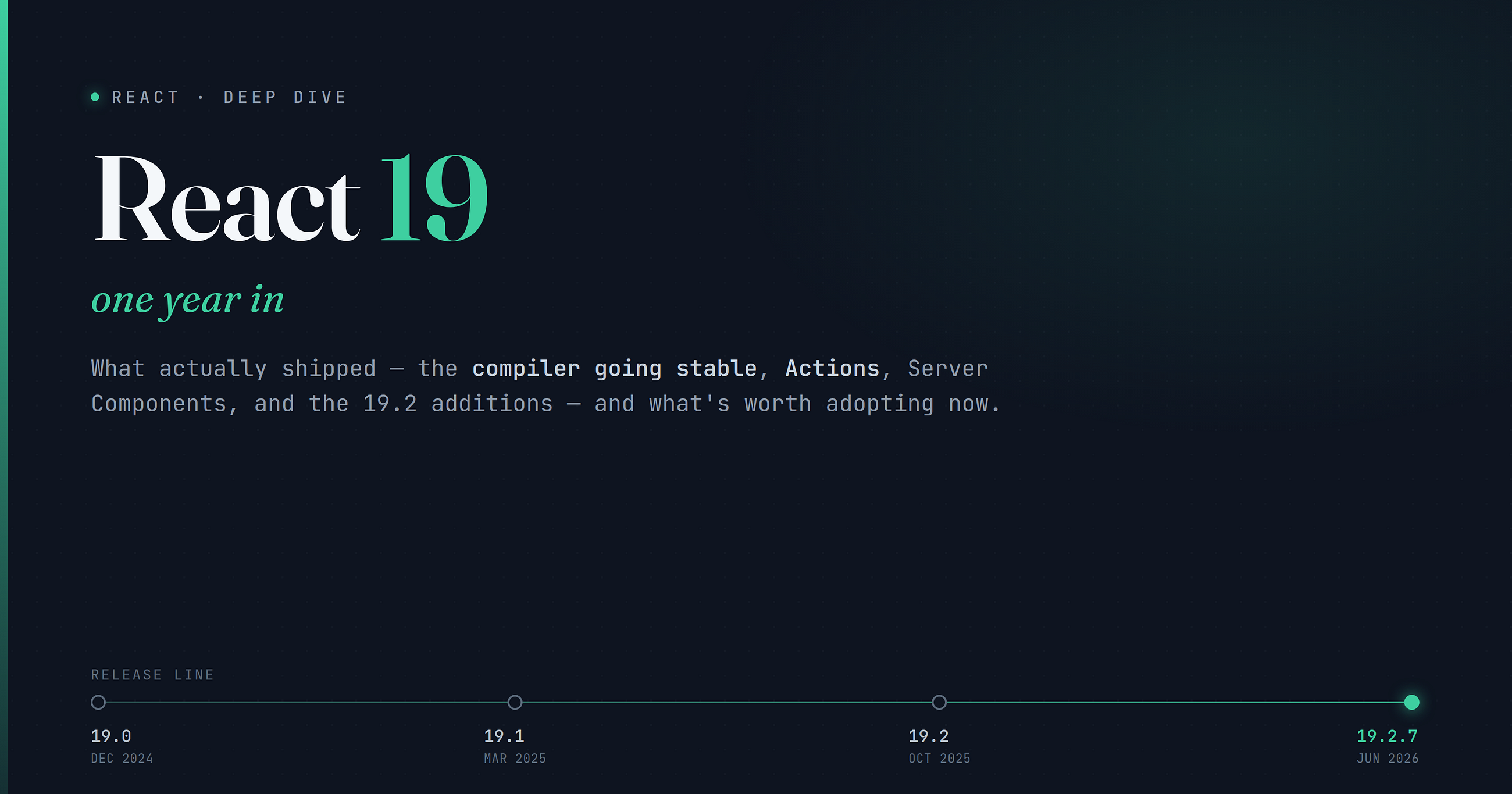 React 19, One Year In — What Actually Shipped and What’s Worth Adopting