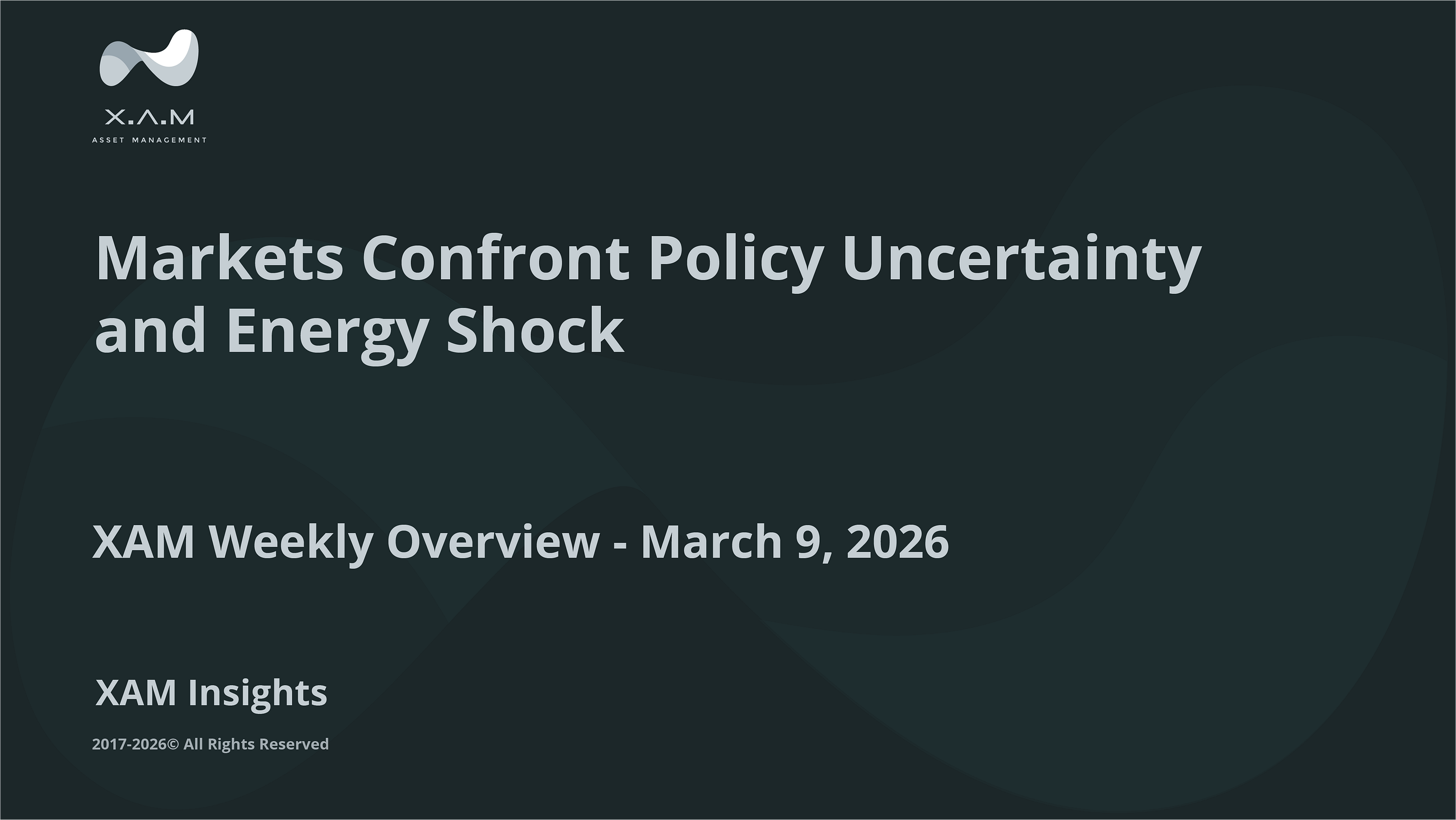 Markets Confront Policy Uncertainty and Energy Shock