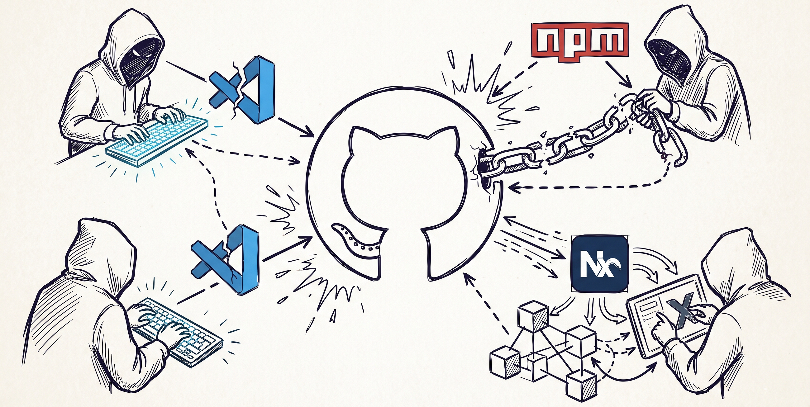 Architectural Collapse: How Extension Poisoning, Node Vulnerabilities, and Infrastructure Fog…