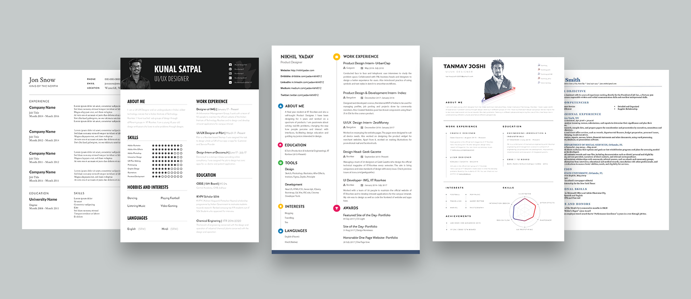 how to design your own resume  u2013 ux collective