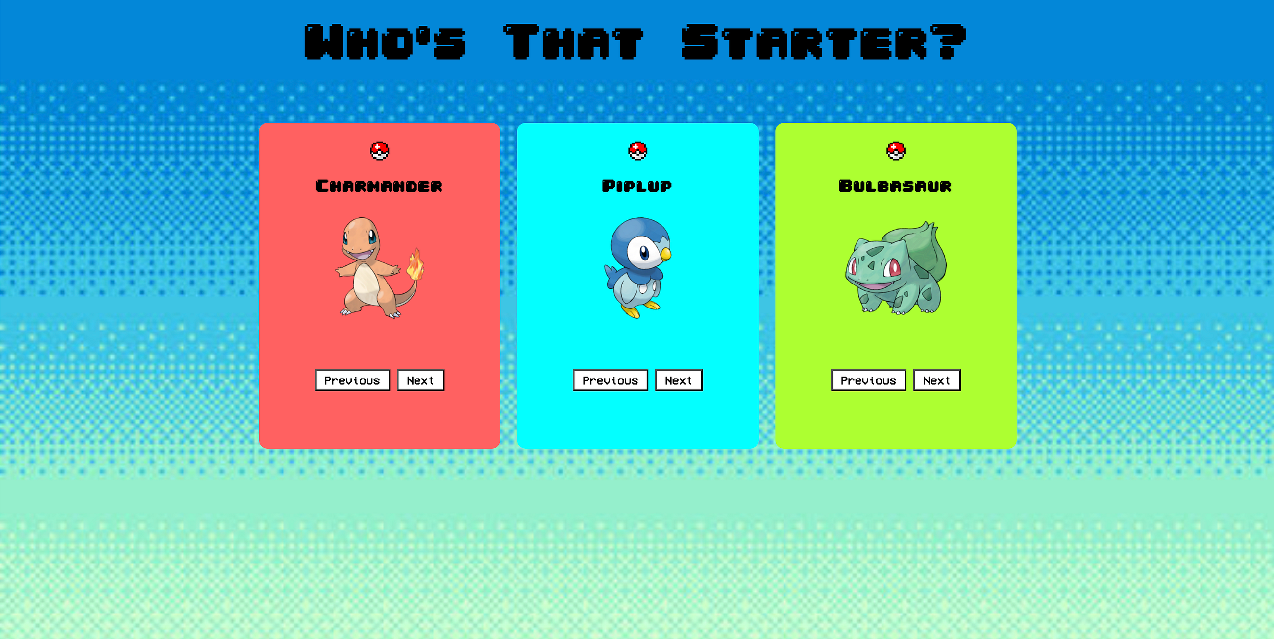 Who’s That Starter?