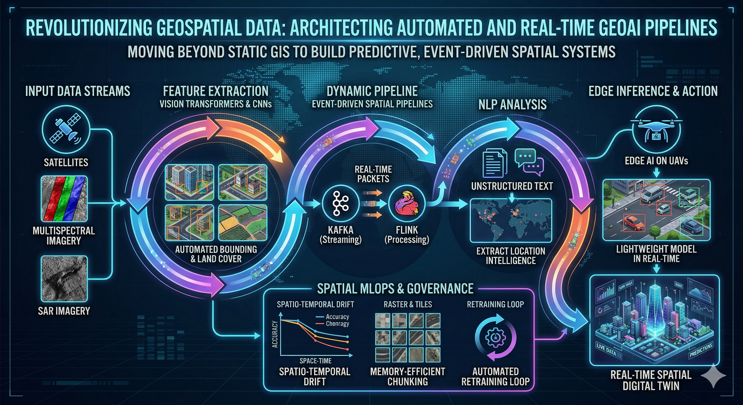 Earth Observation on Medium - Revolutionizing Geospatial Data: Architecting Automated and Real-Time GeoAI Pipelines