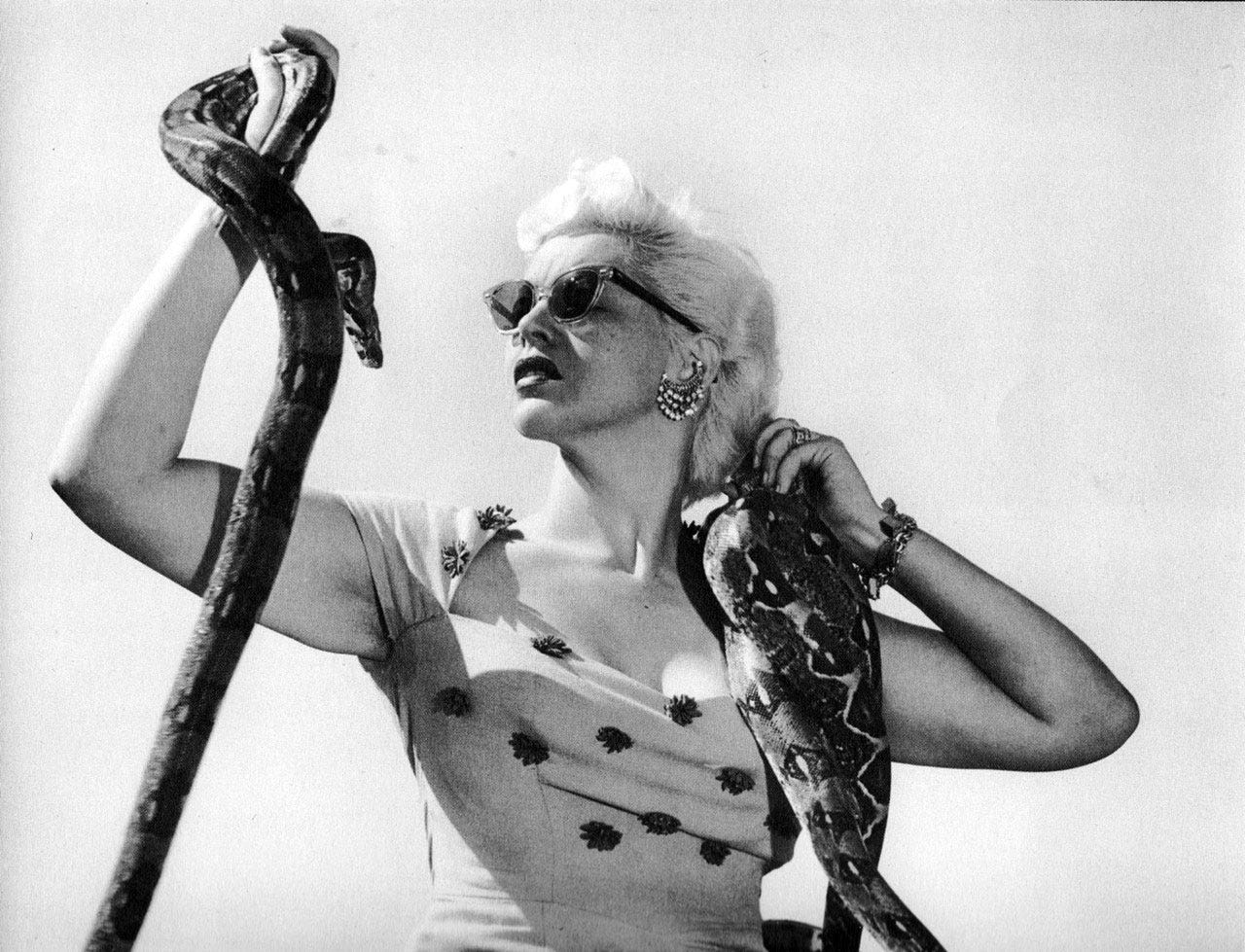 This Wonderfully Wicked Burlesque Dancer S Snake Act Sizzled The