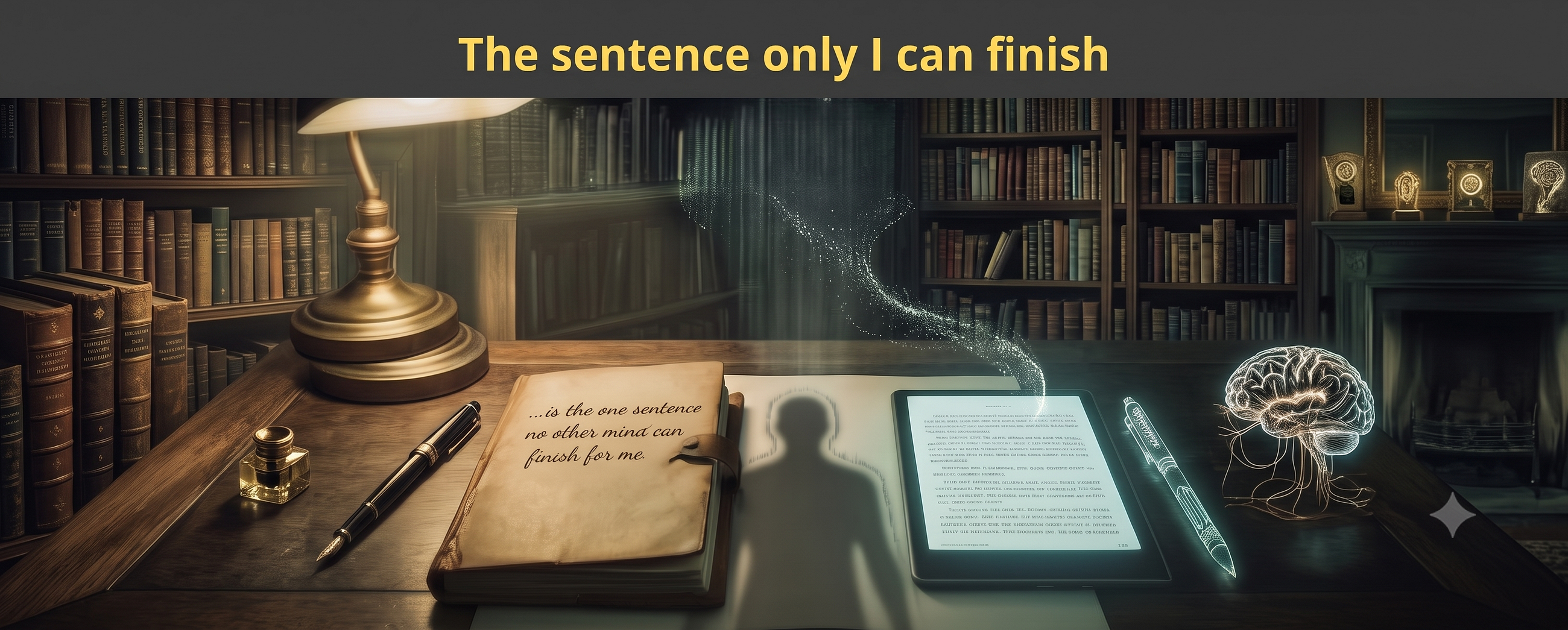 The sentence only I can finish
