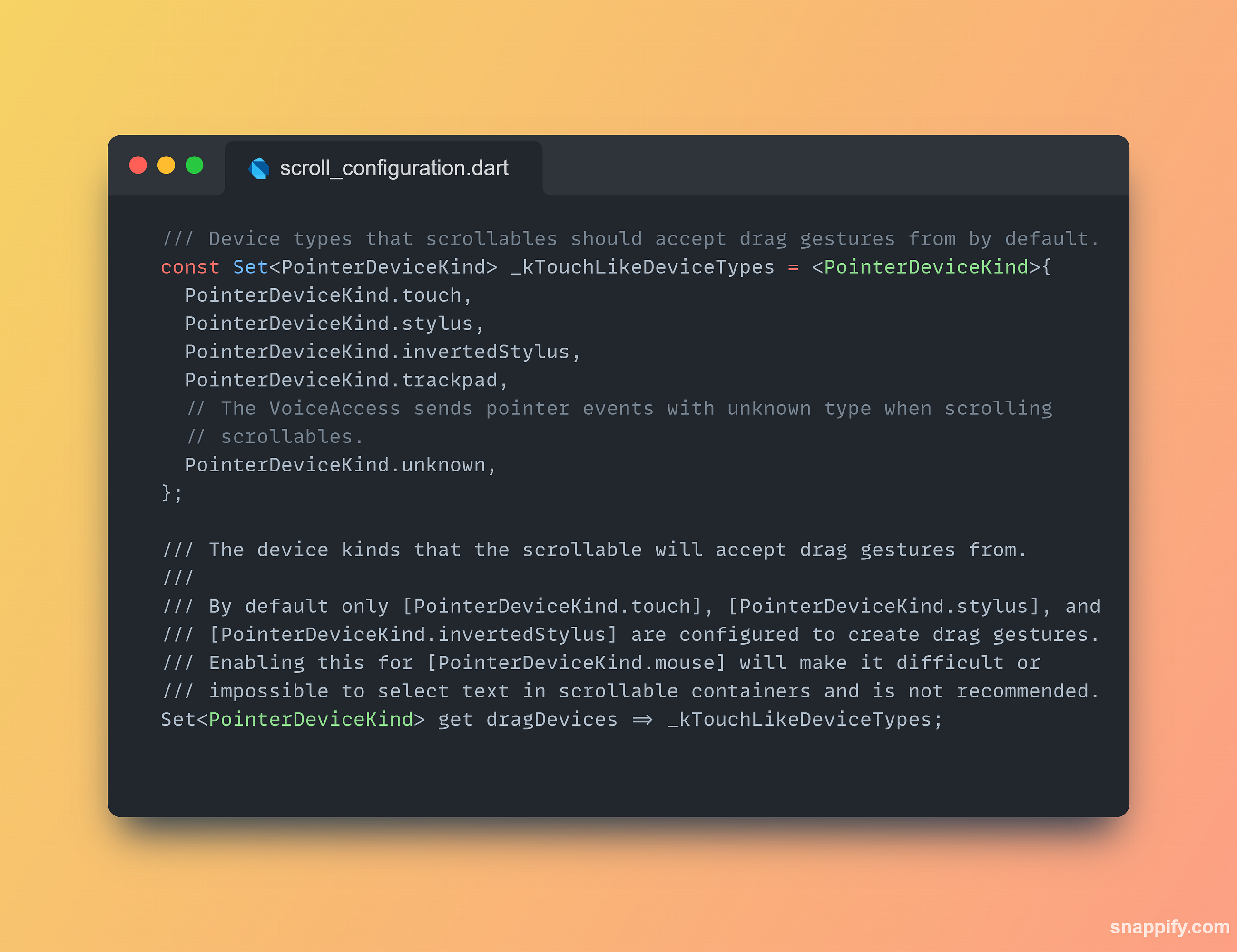 Flutter — Understanding Scroll Behavior for Windows