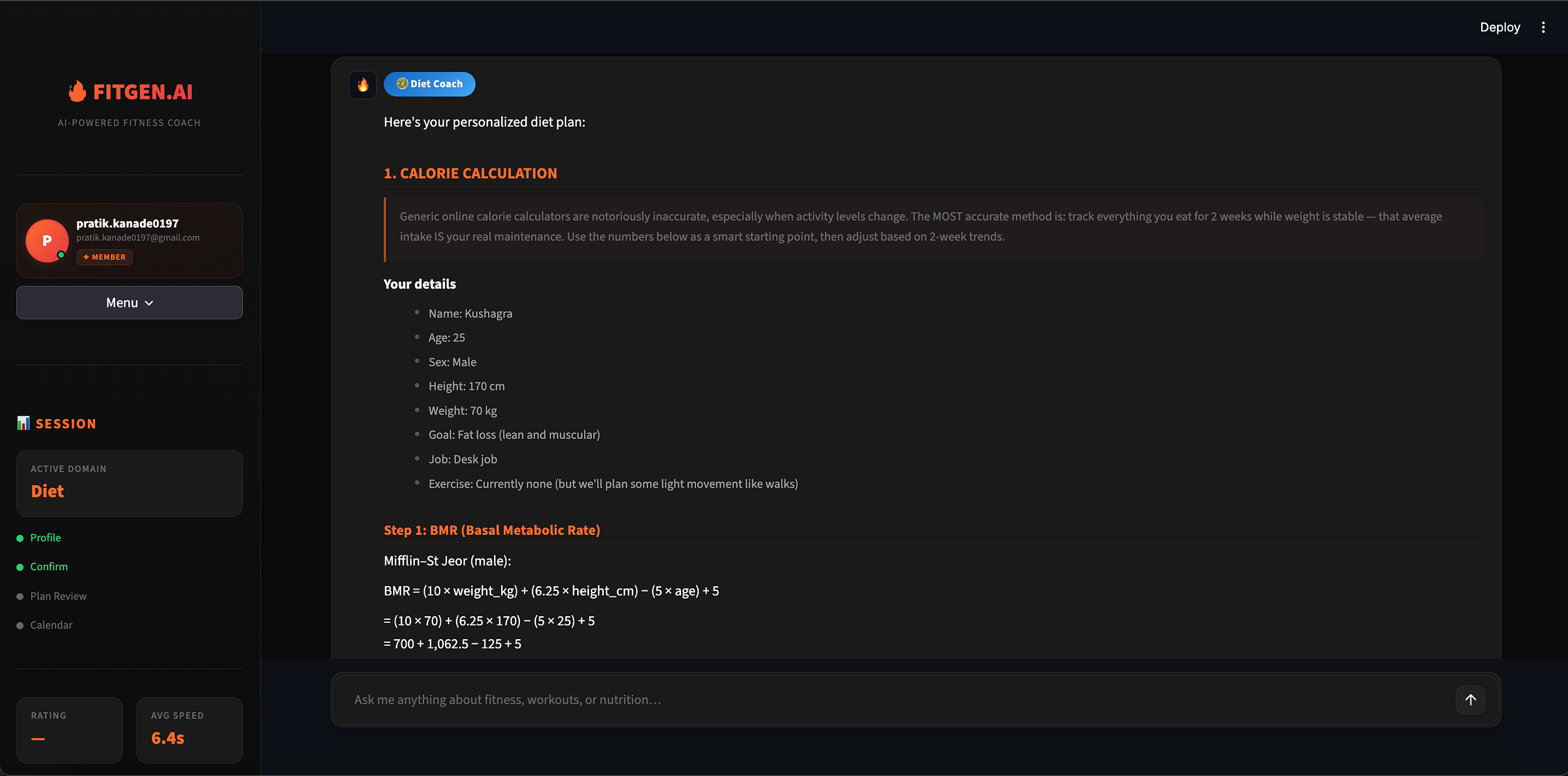 Building FITGEN.AI: