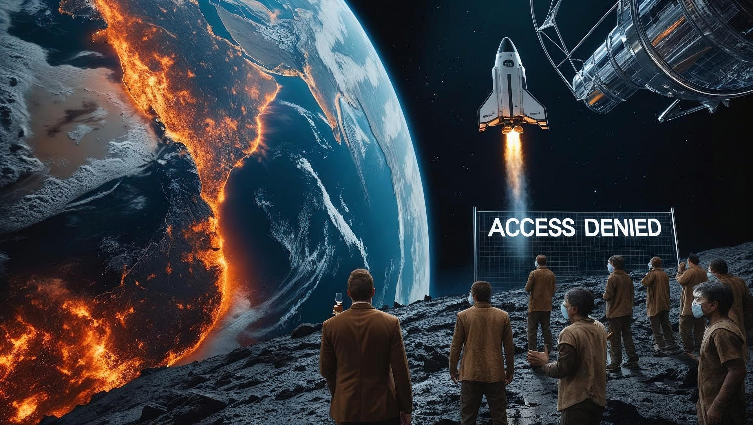 “The Rich Are Escaping Earth?—?The Poor Are Left to Burn”