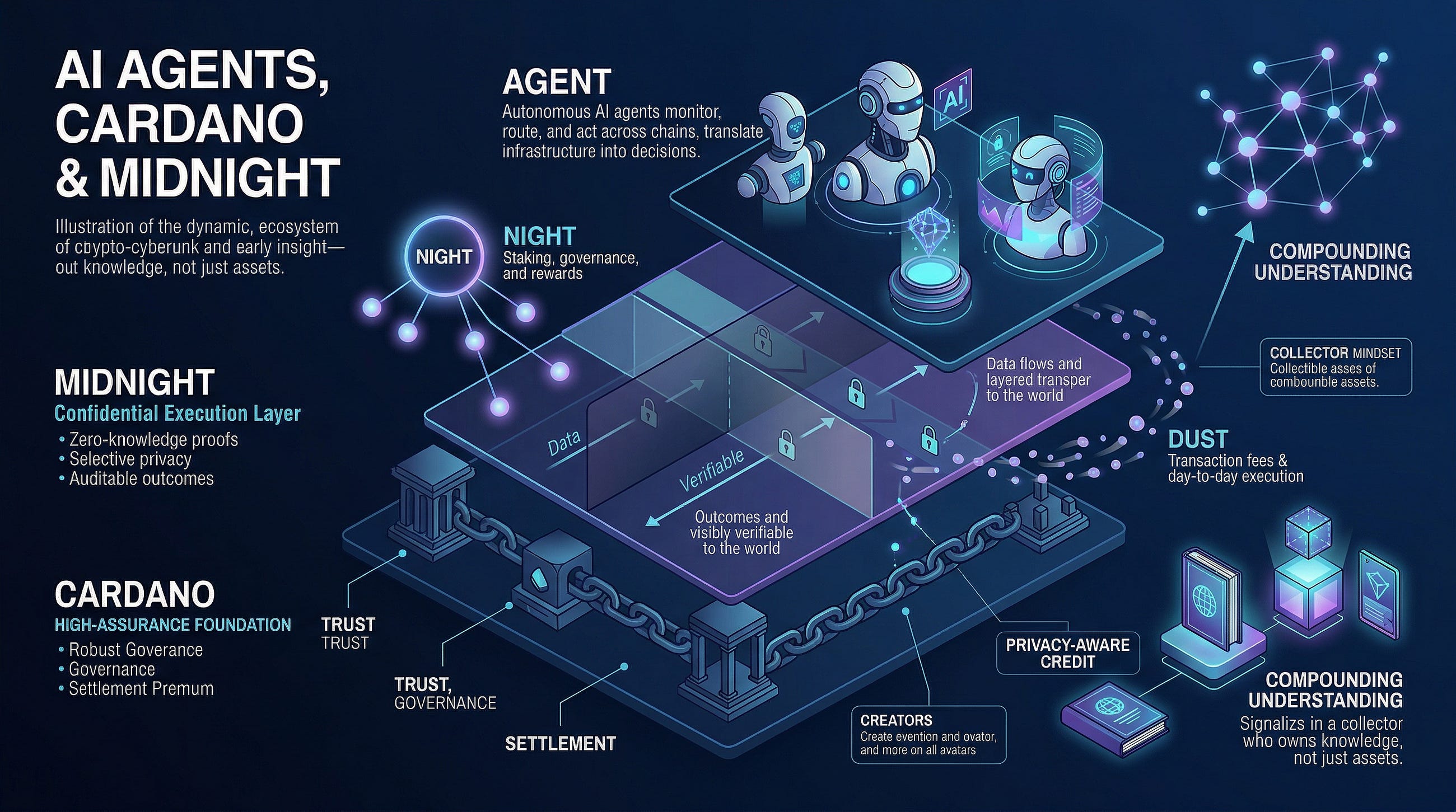 AI Agents, Cardano, and Midnight: The Next Wave of Crypto That Thinks With You