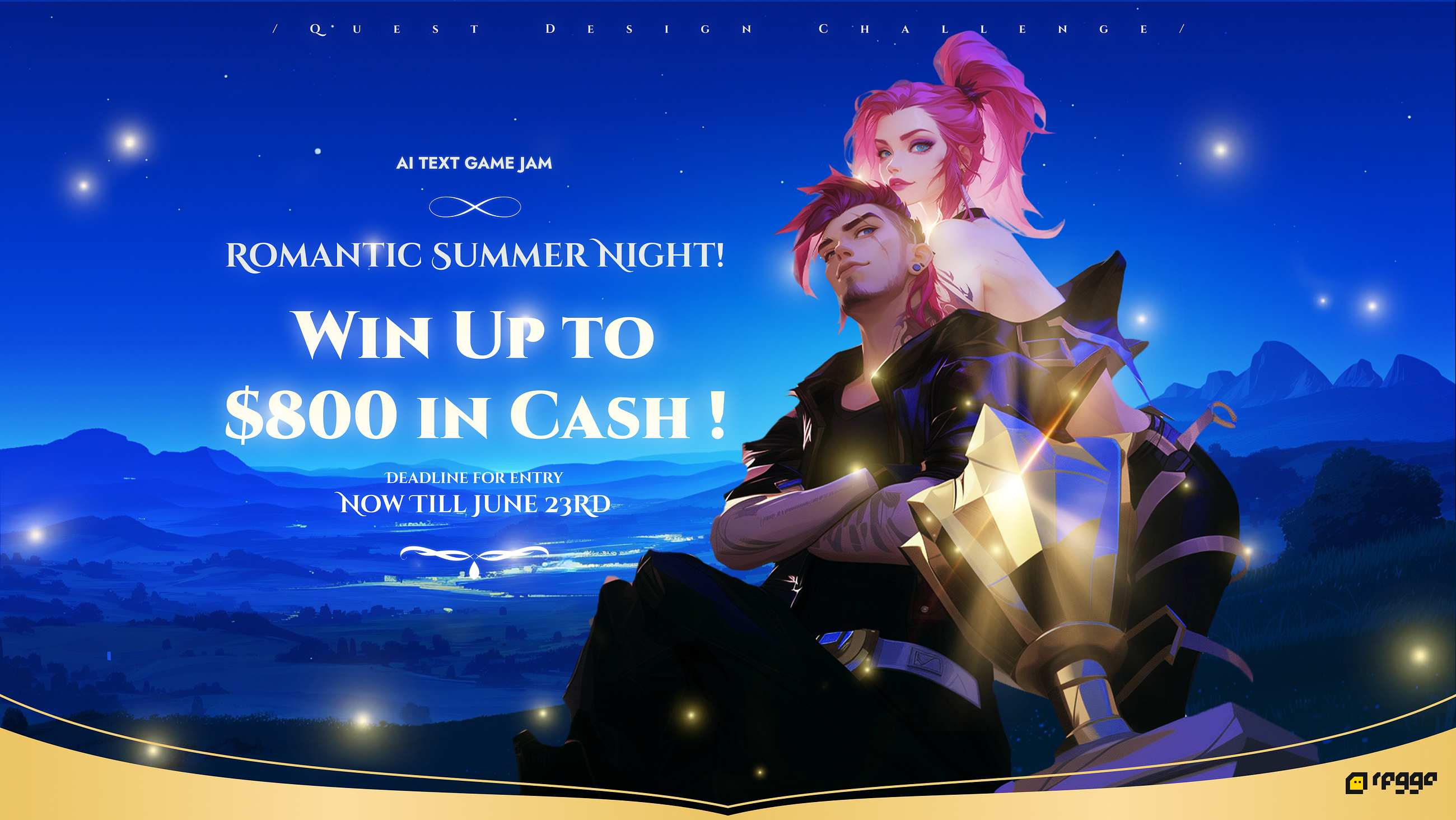 RPGGO Official Launch 2nd AI Game Challenge: Romantic Summer Night