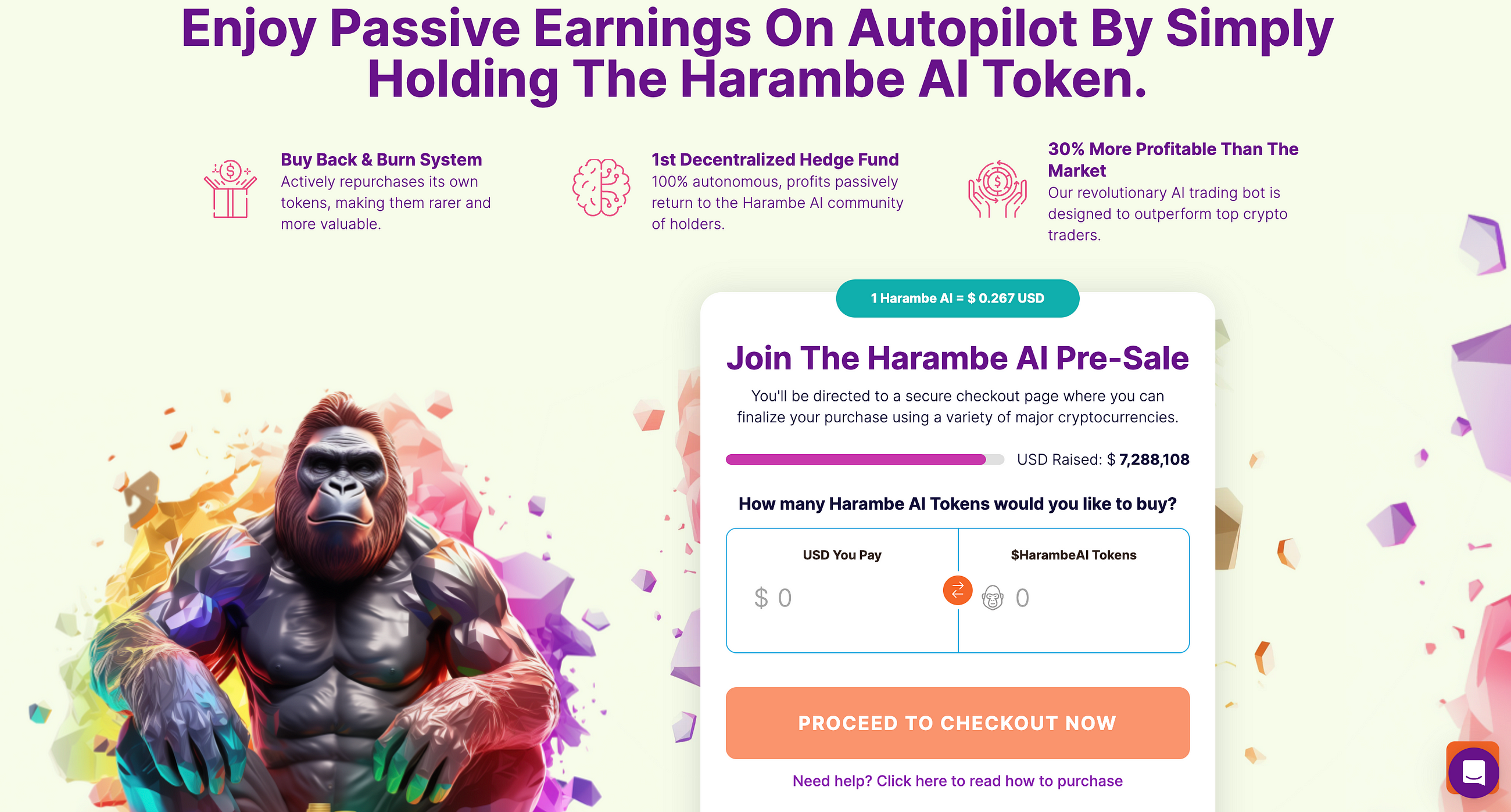 Unleash the Power of AI in Crypto: Discover the Harambe Token Presale