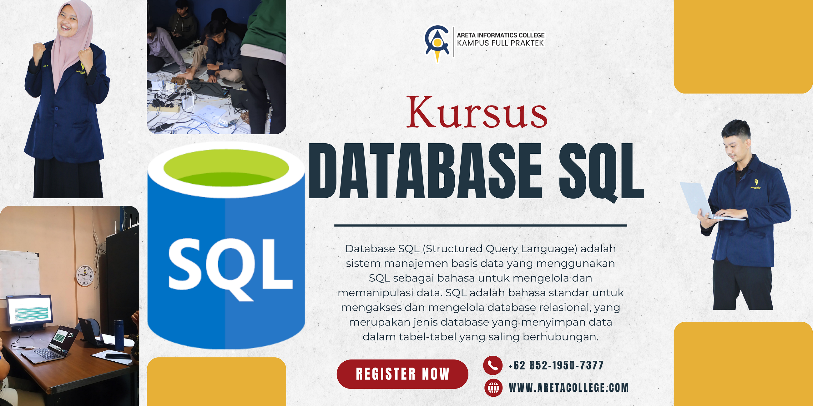 Kursus Database SQL Areta Training Center Kabupaten Temanggung