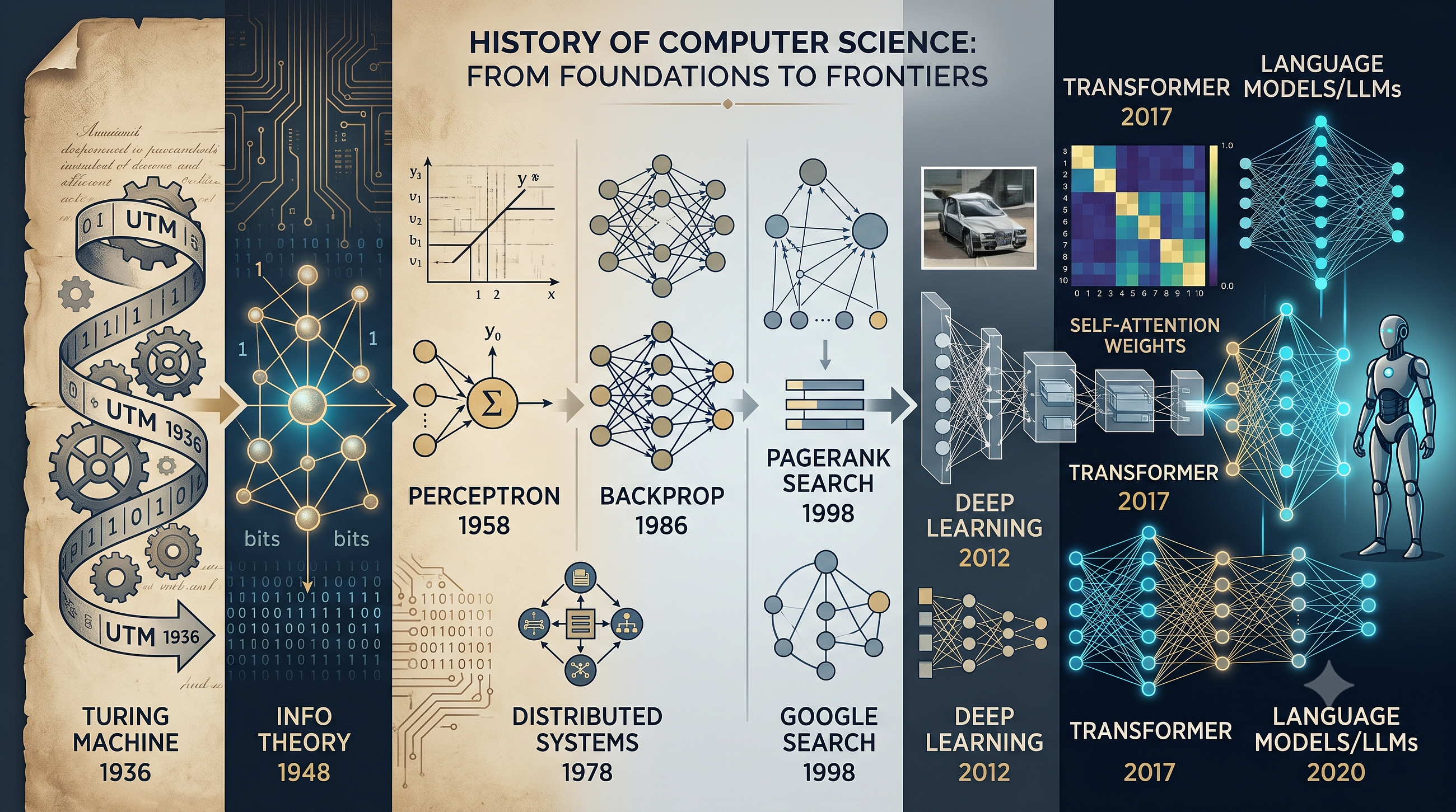 The 10 Papers That Built the Modern Digital World: From Turing to Transformers