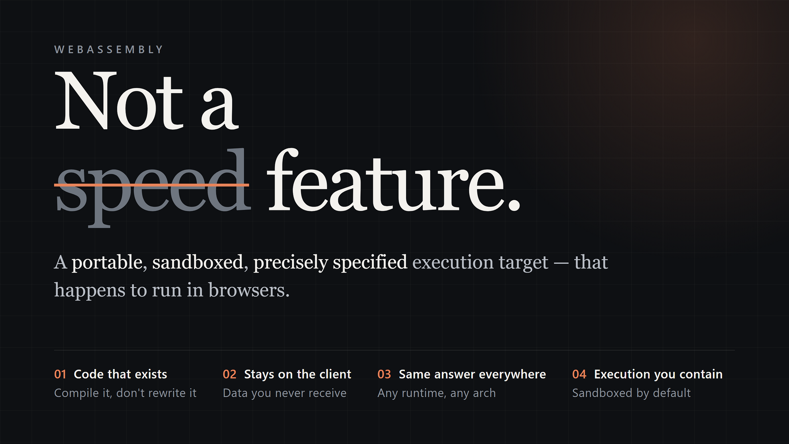 WebAssembly Is Not a Speed Feature