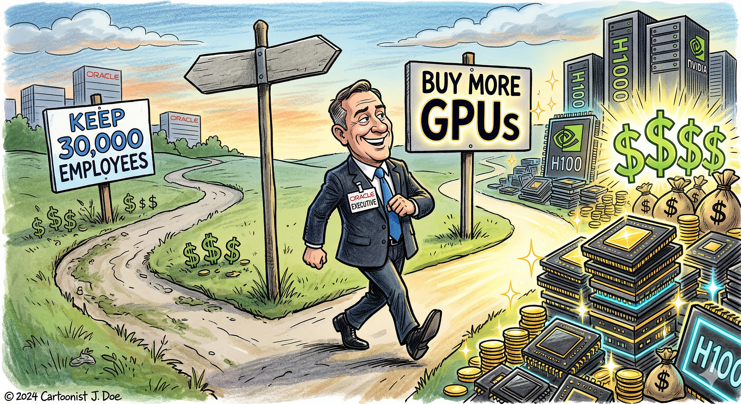 Oracle Just Fired 30,000 People to Buy GPUs And Every Tech Company Is About to Do the Same