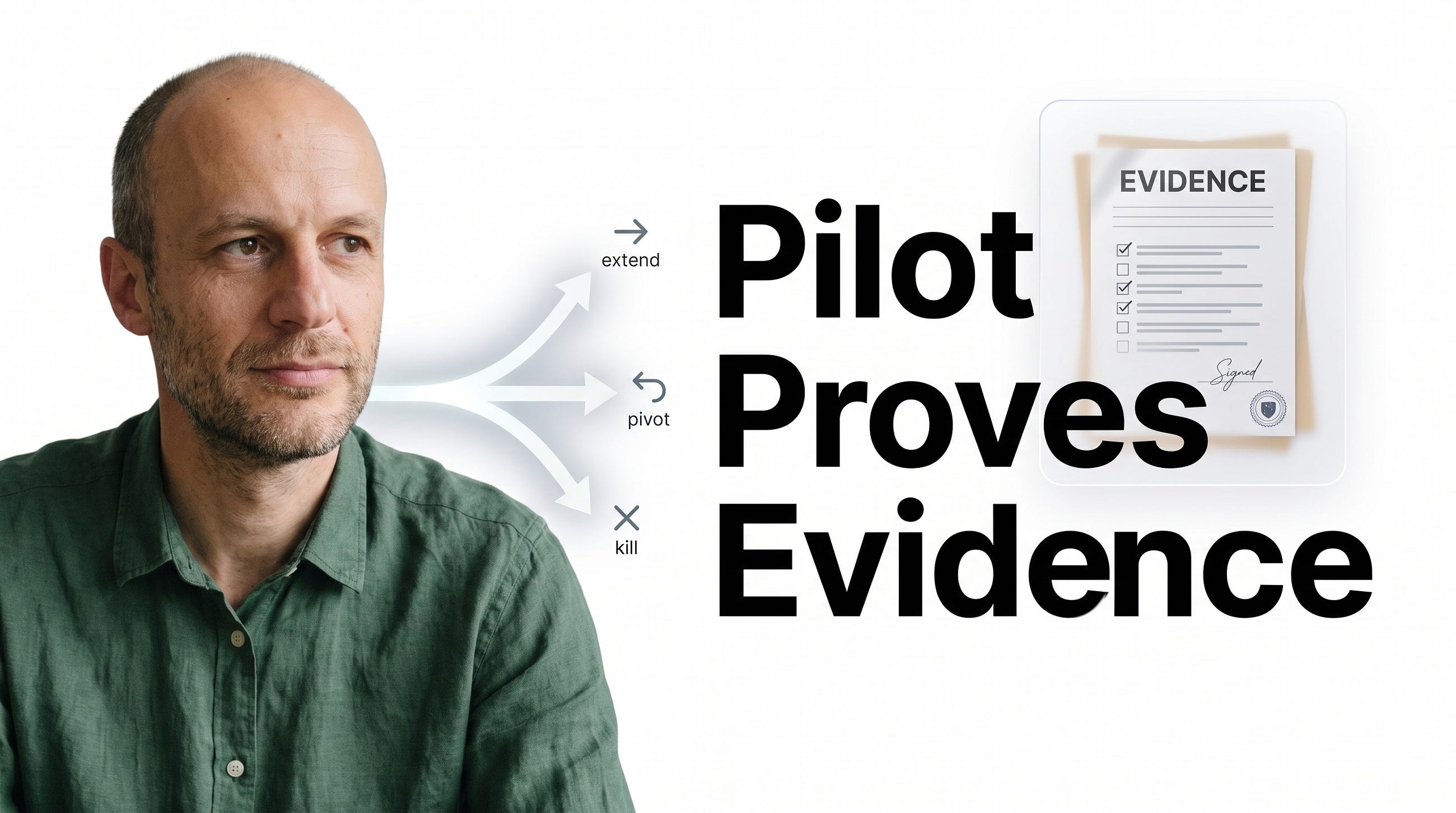 Spec-Driven Development Pilot: Selection Criteria and the Extend/Pivot/Kill Decision