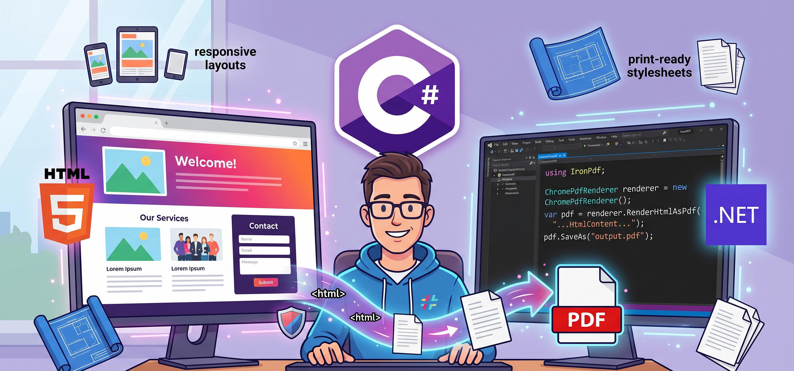HTML to PDF in C#: The Ultimate Guide for Developers