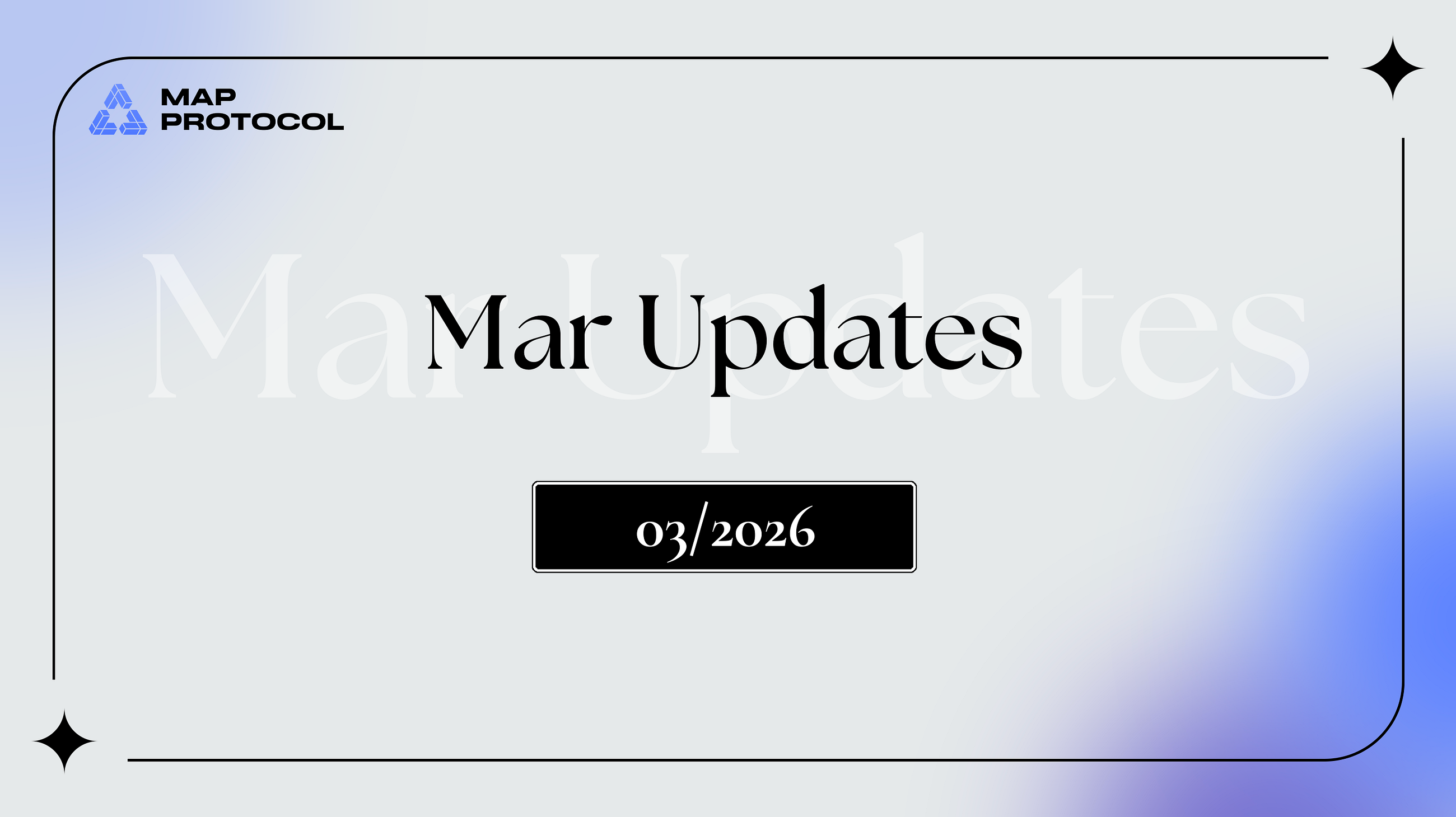 MAP Protocol March Updates