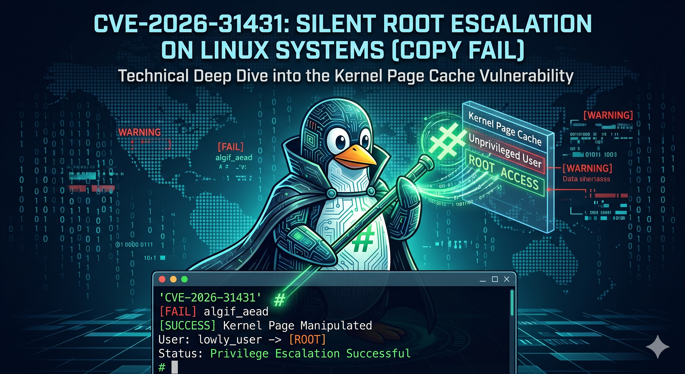 CVE-2026–31431: Linux Sistemde Sessizce Root Olmak