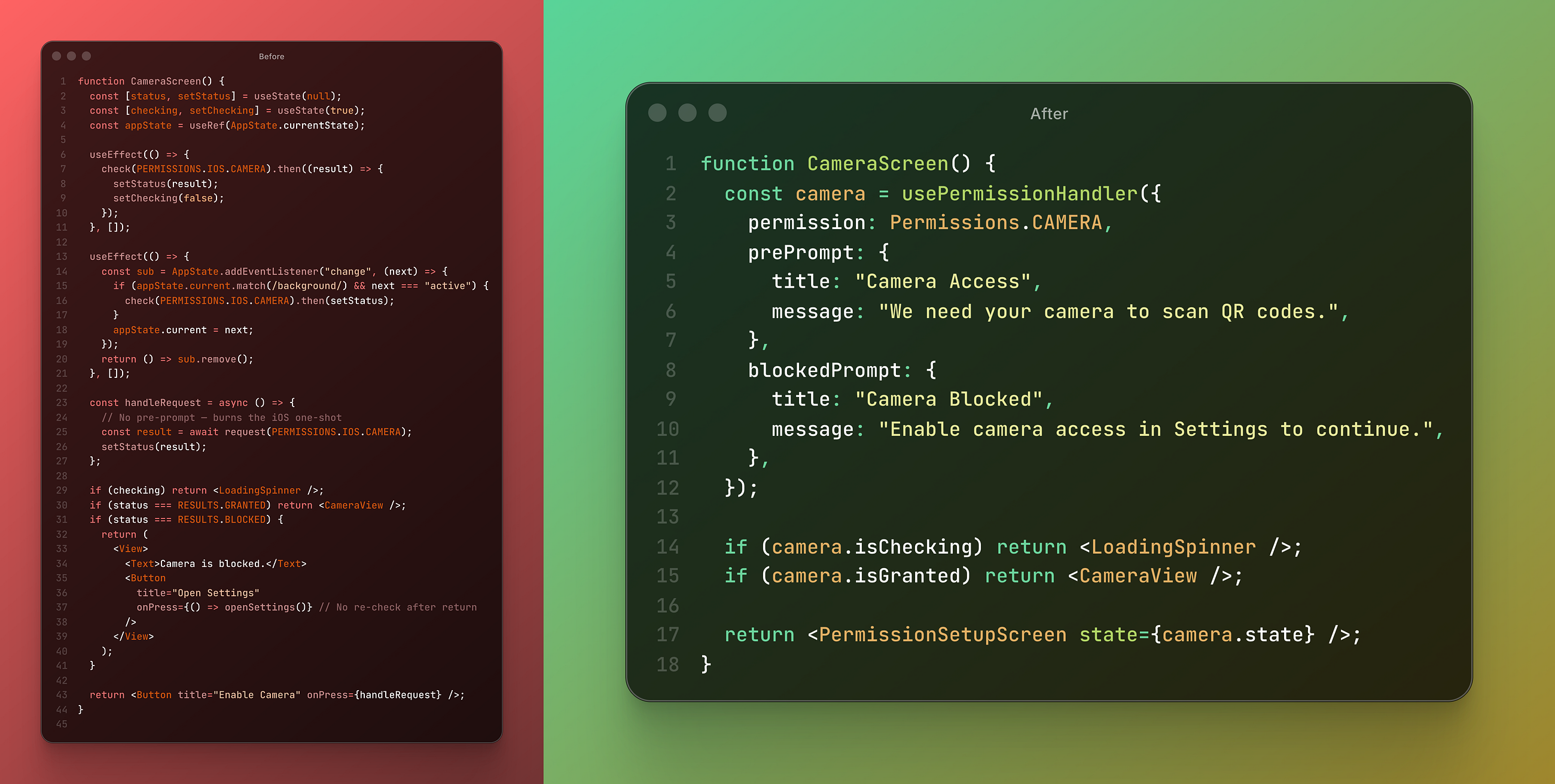 The Two Permission Bugs in Every React Native App (and How One Hook Fixes Both)