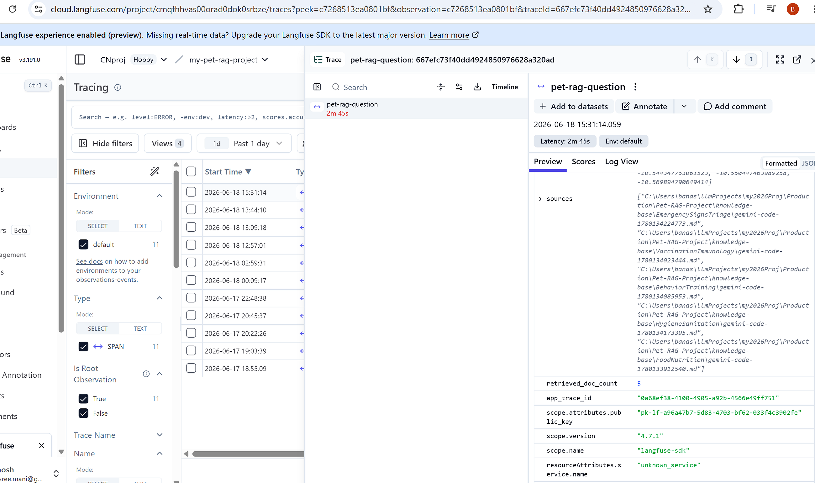 From Toy RAG to Production RAG: Hybrid Search, Reranking and Observability