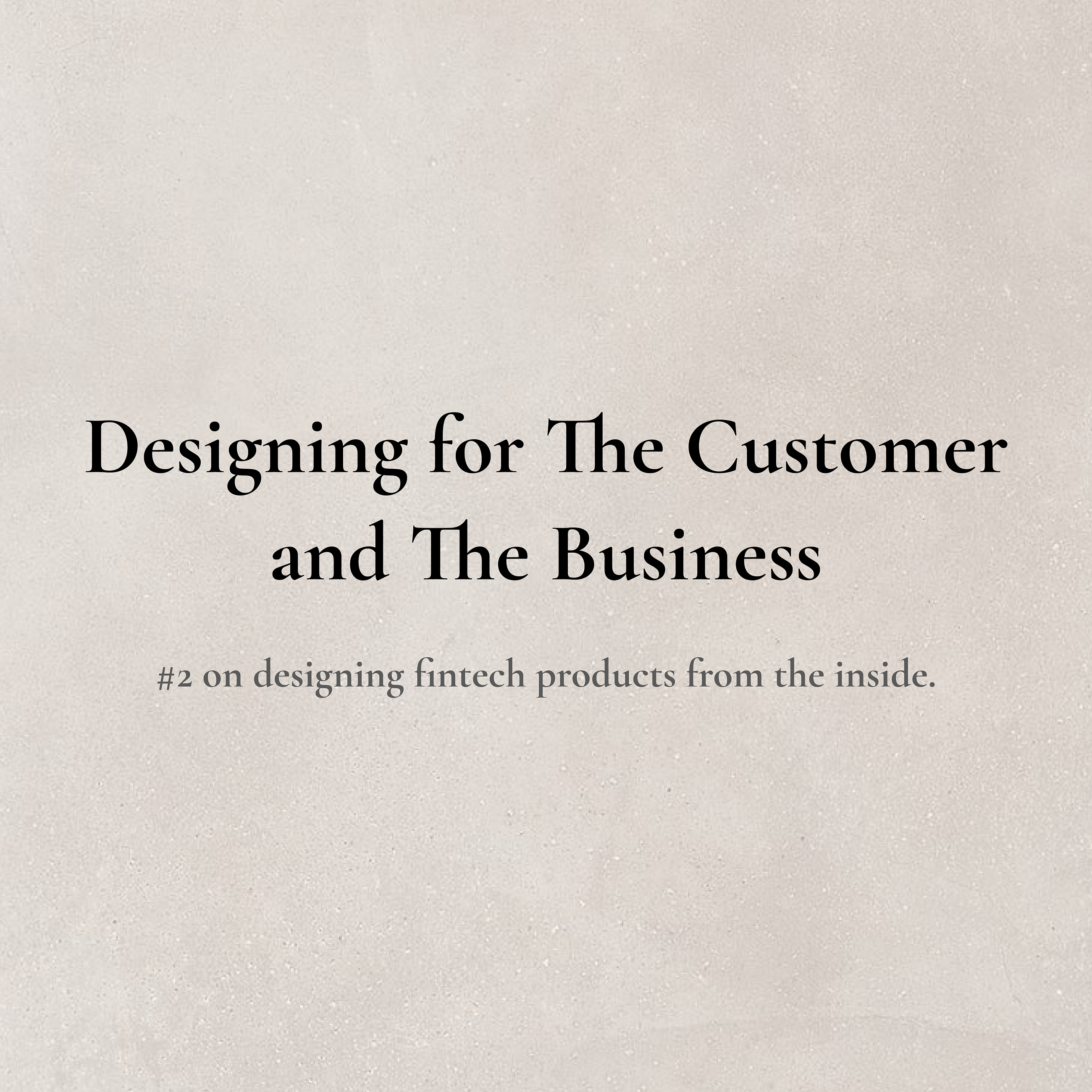 Design is not just for users, the business is a user too. Here is what that means in fintech.