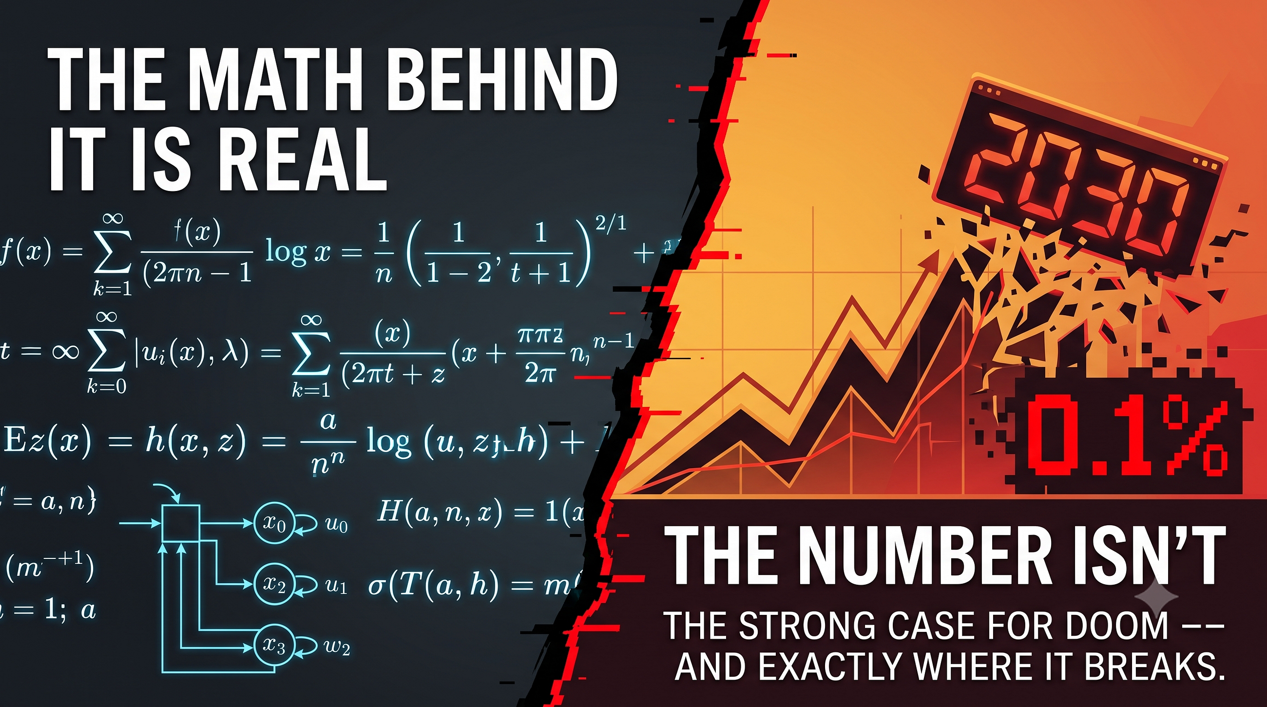 A Scientist Put Our Odds of Surviving AI at 0.1%. The Math Behind It Is Real the Number Isn’t.
