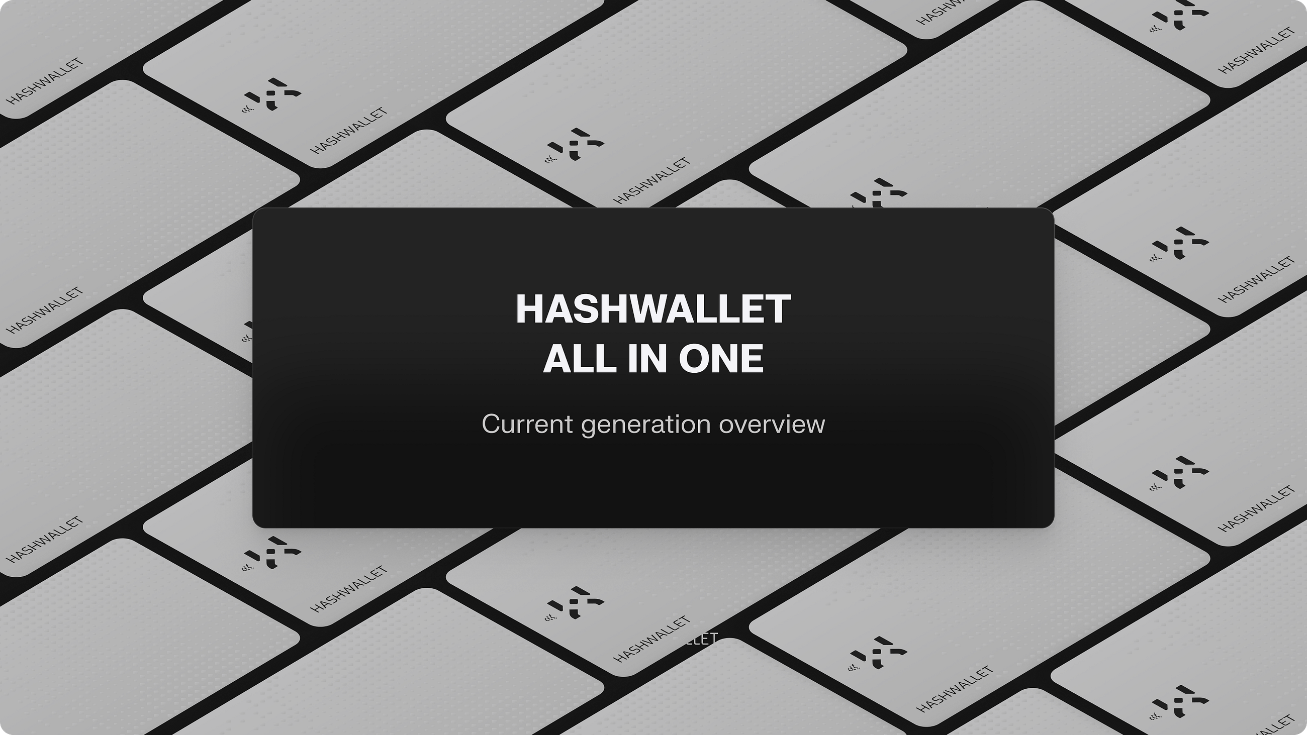 HASHWallet: Current generation overview