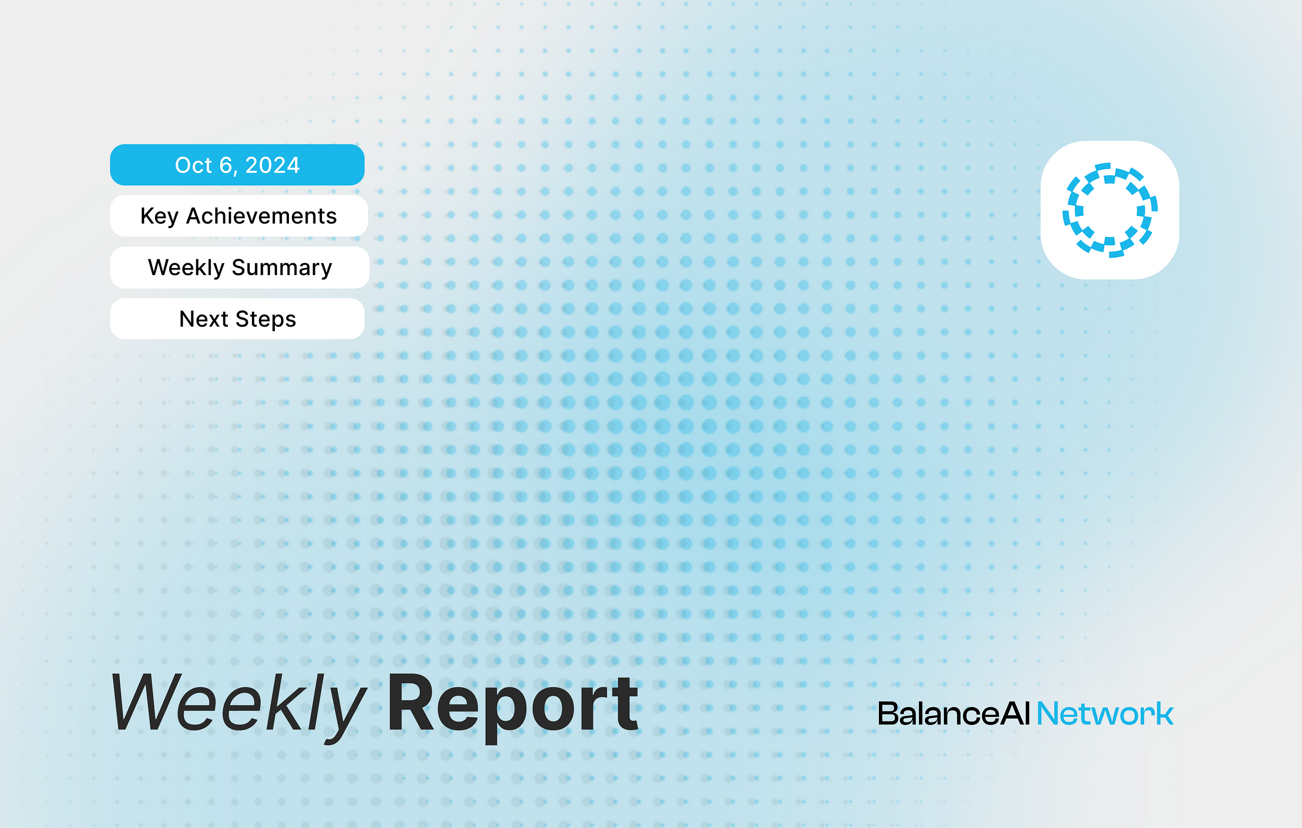 BalanceAI — Weekly Report