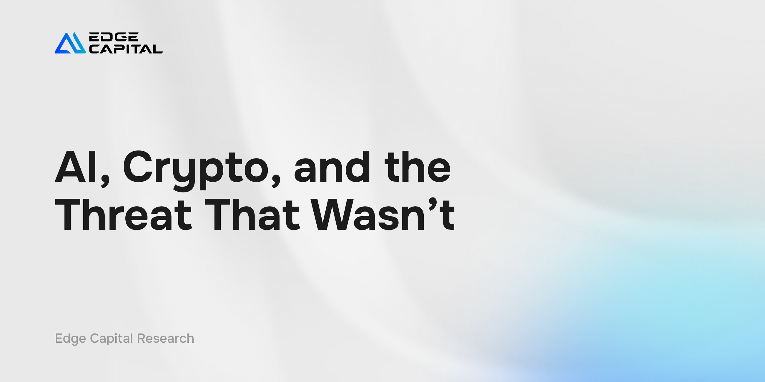 AI, Crypto, and the Threat That Wasn’t