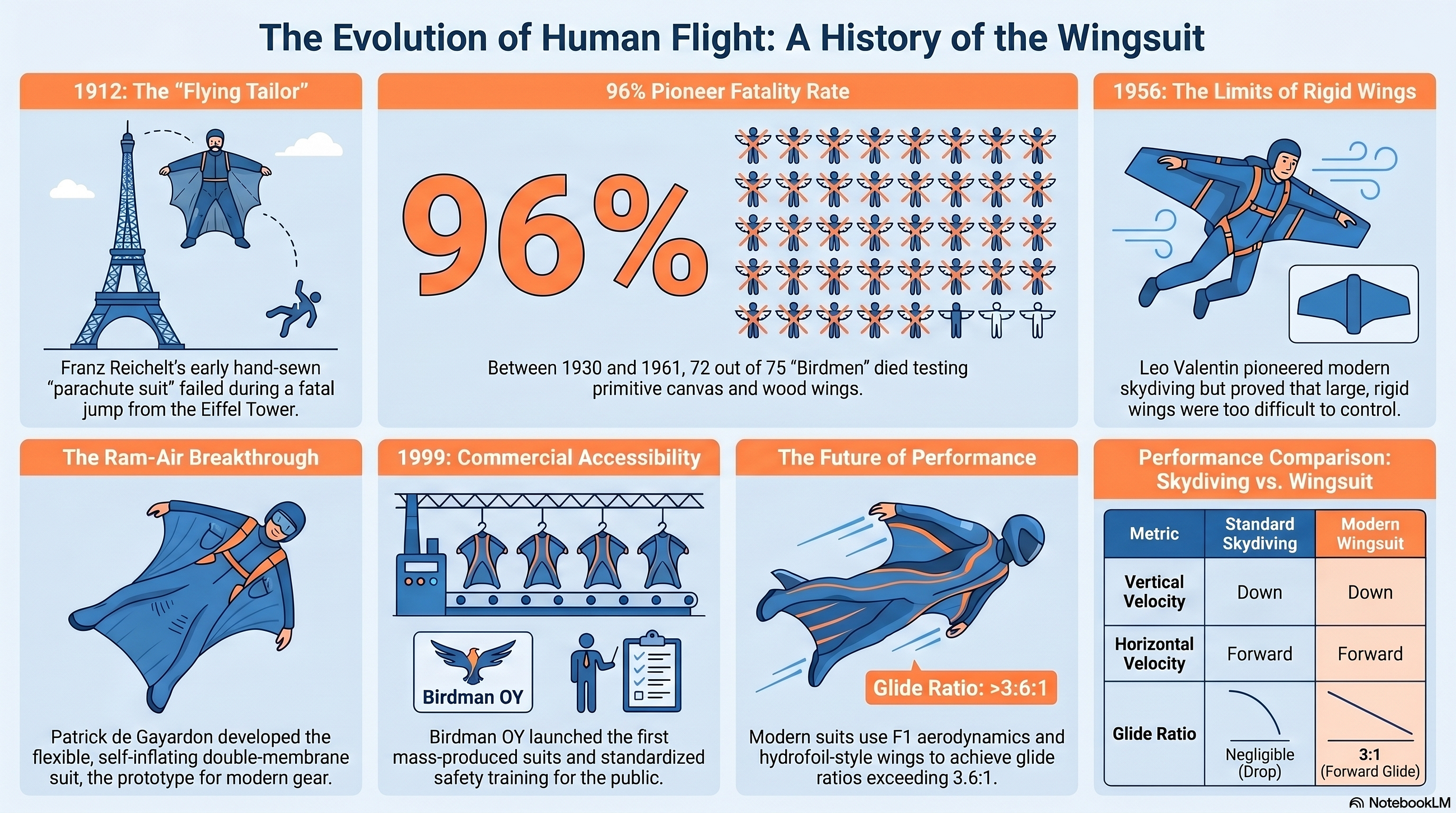 ?Aviation? The History of Wingsuits: From Fatal Experiments to the Edg
