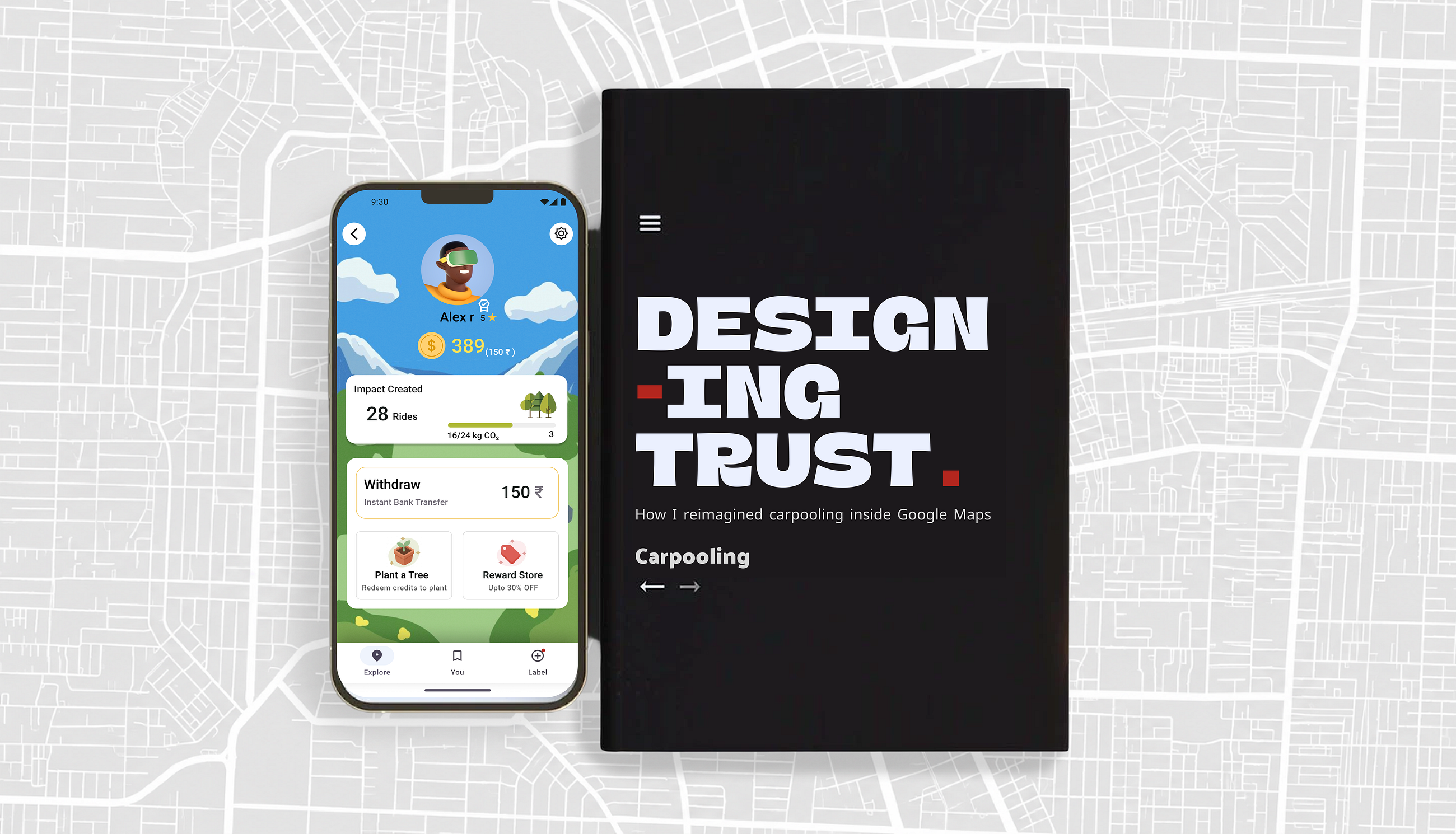 Designing Carpooling for Google Maps