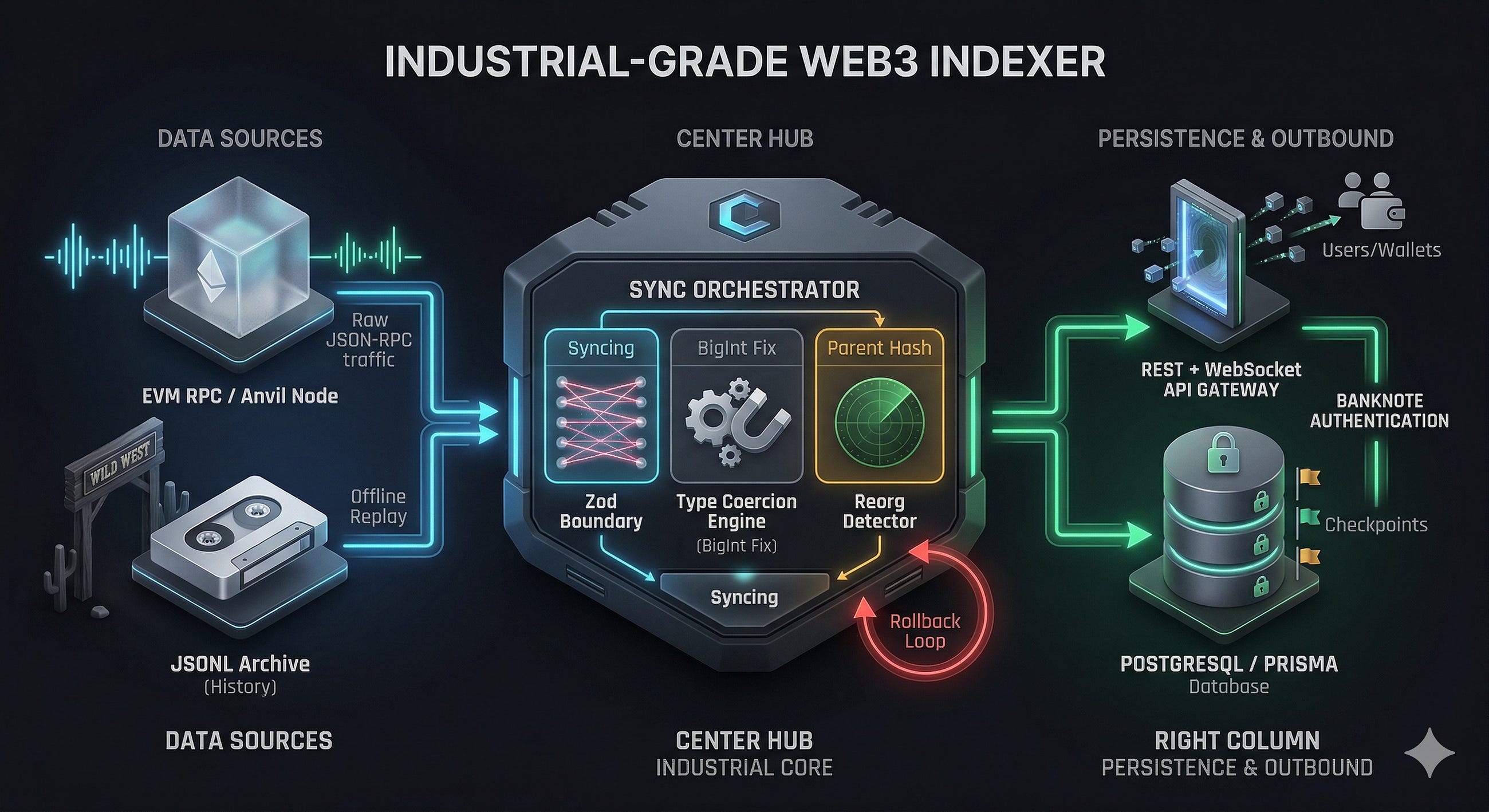From C++ to Web3: Building an Industrial-Grade Indexer in 72 Hours