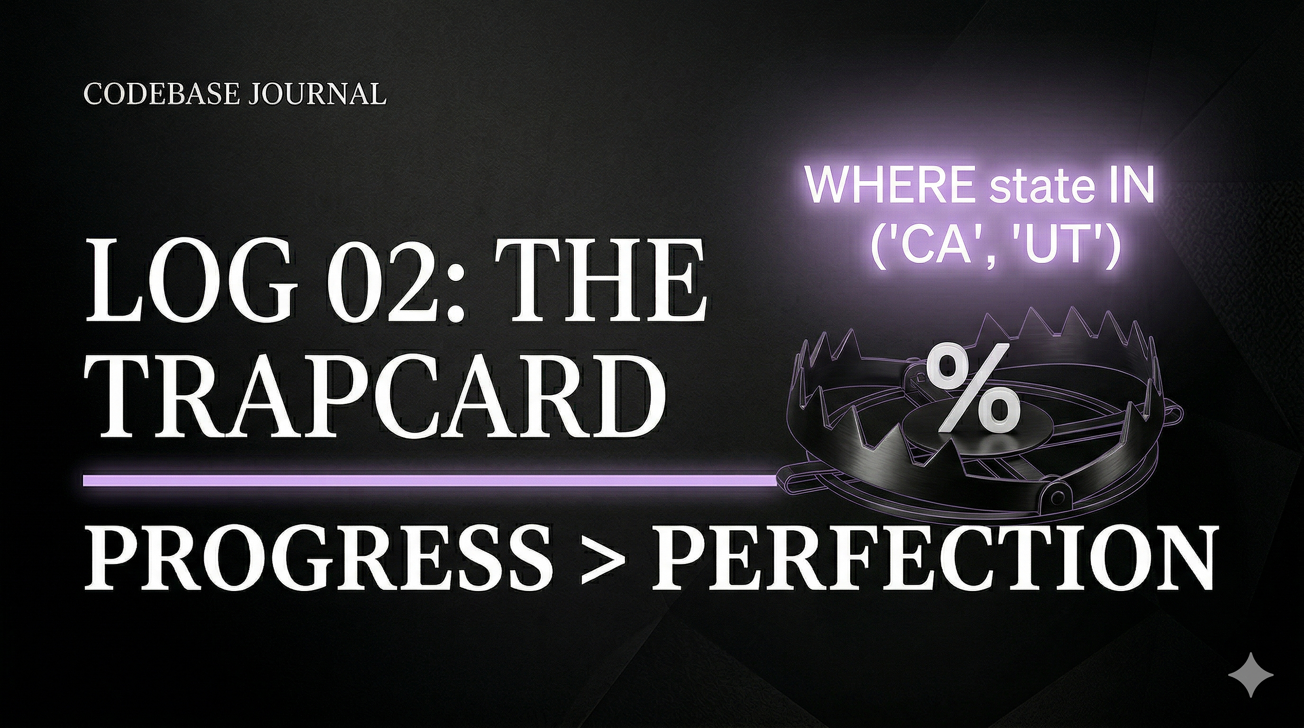 Log 02: The Sample Data Struggle & The “Wildcard” Trap