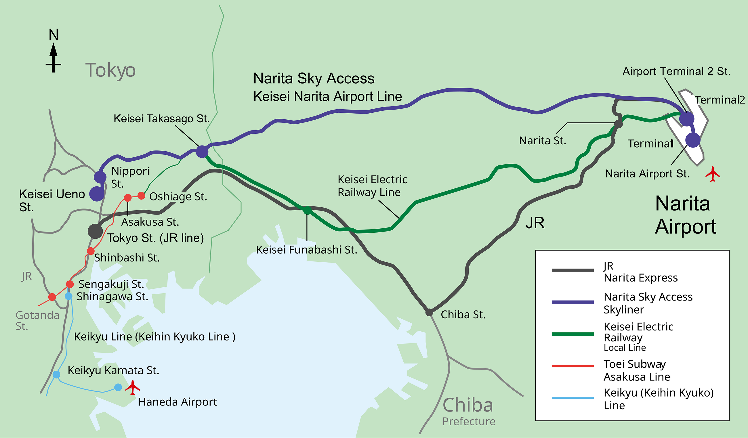 Why Tokyo Narita Airport Has 3 Train Lines (And 2 Are Run By the Same