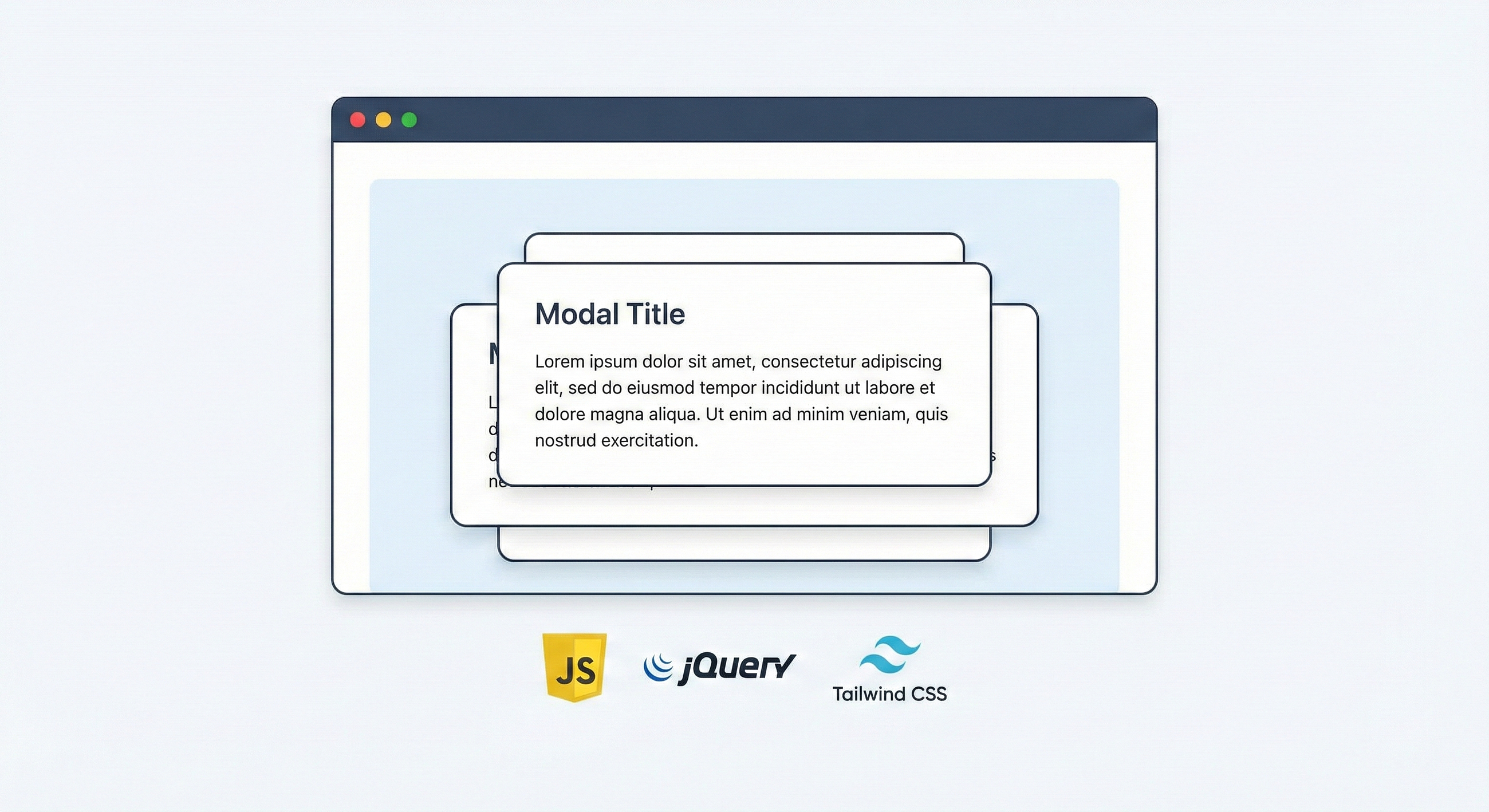 Building a High-Performance, Dynamic Modal Library from Scratch (JS+Tailwind+jQuery)