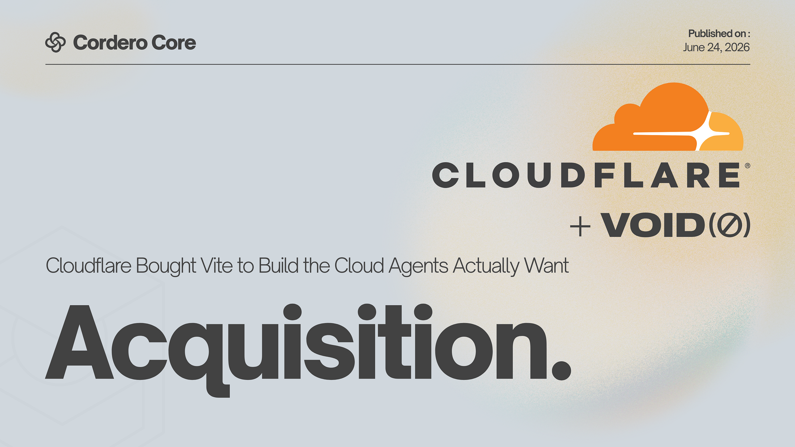 Cloudflare Bought Vite to Build the Cloud Agents Actually Want
