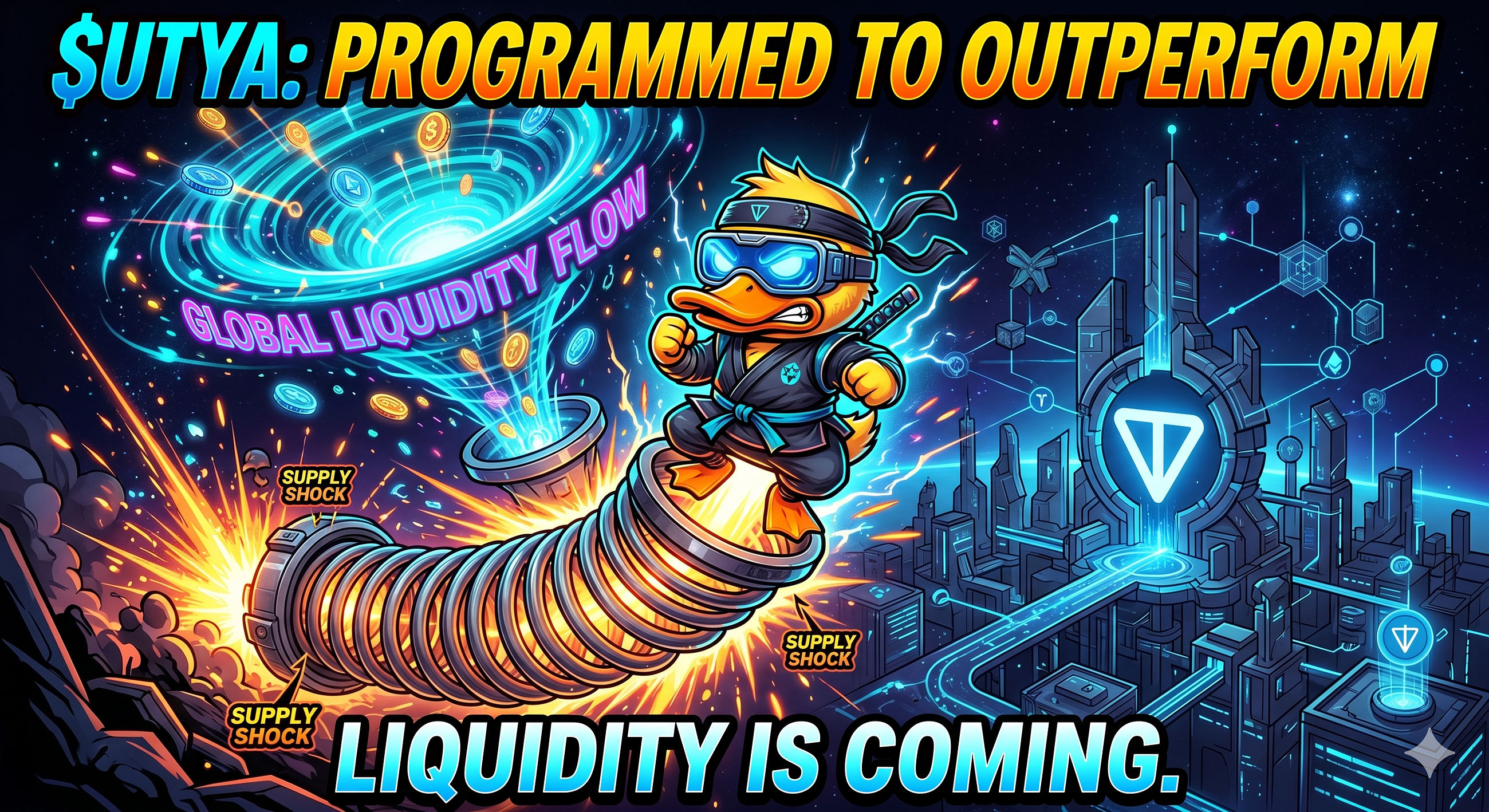 The Duck Is Ready to Fly: Why $UTYA on TON Is Programmed to Outperform When Liquidity Returns