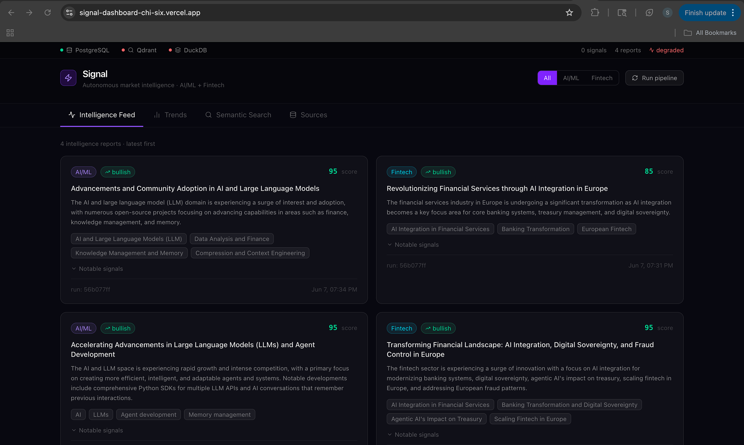 I Built an Autonomous Market Intelligence Agent in 10 Days : Here’s Everything I Learned