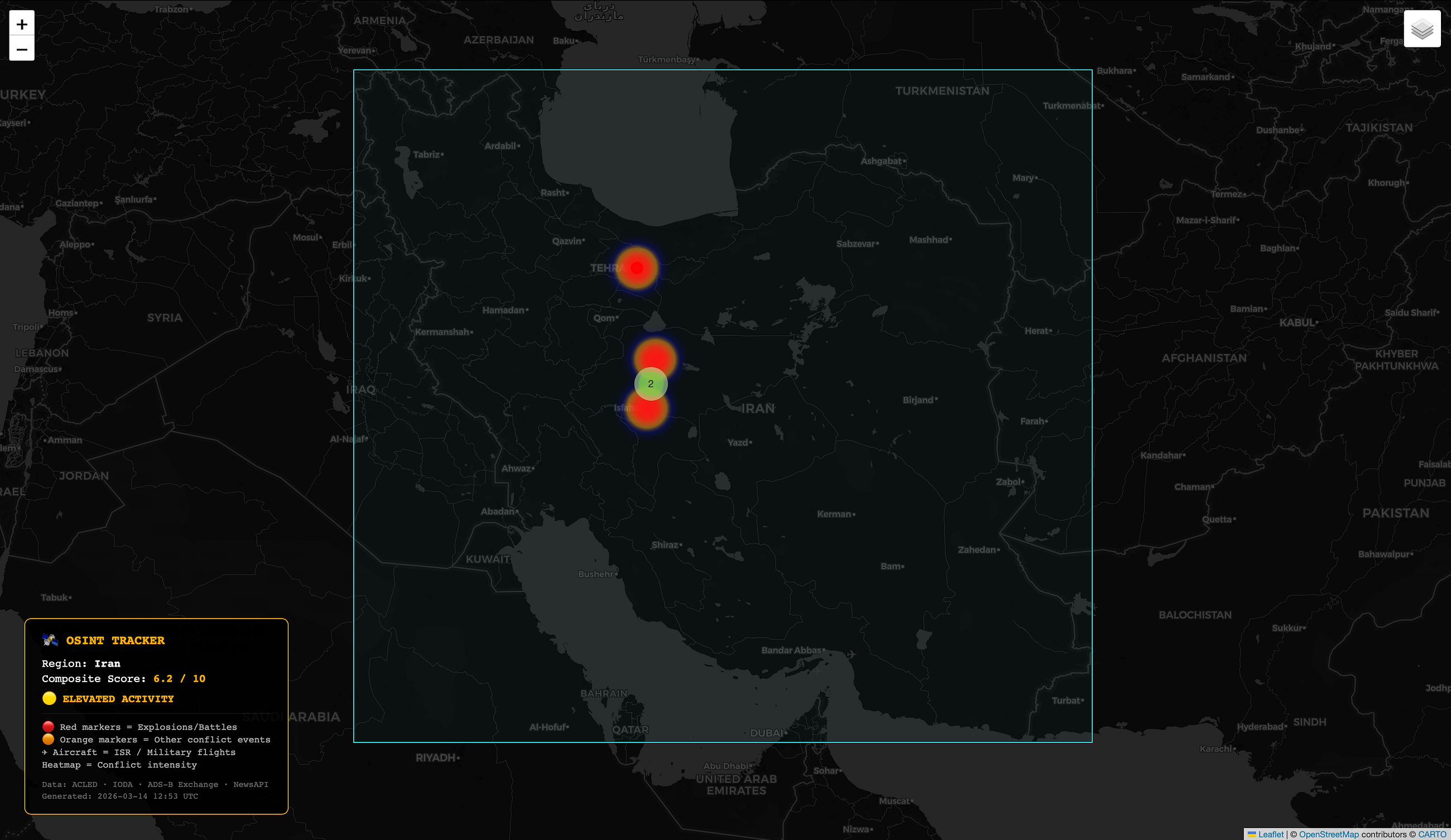 I Built an Open-Source OSINT Tool to Track the Iran War | Here’s What the Data Actually Showed
