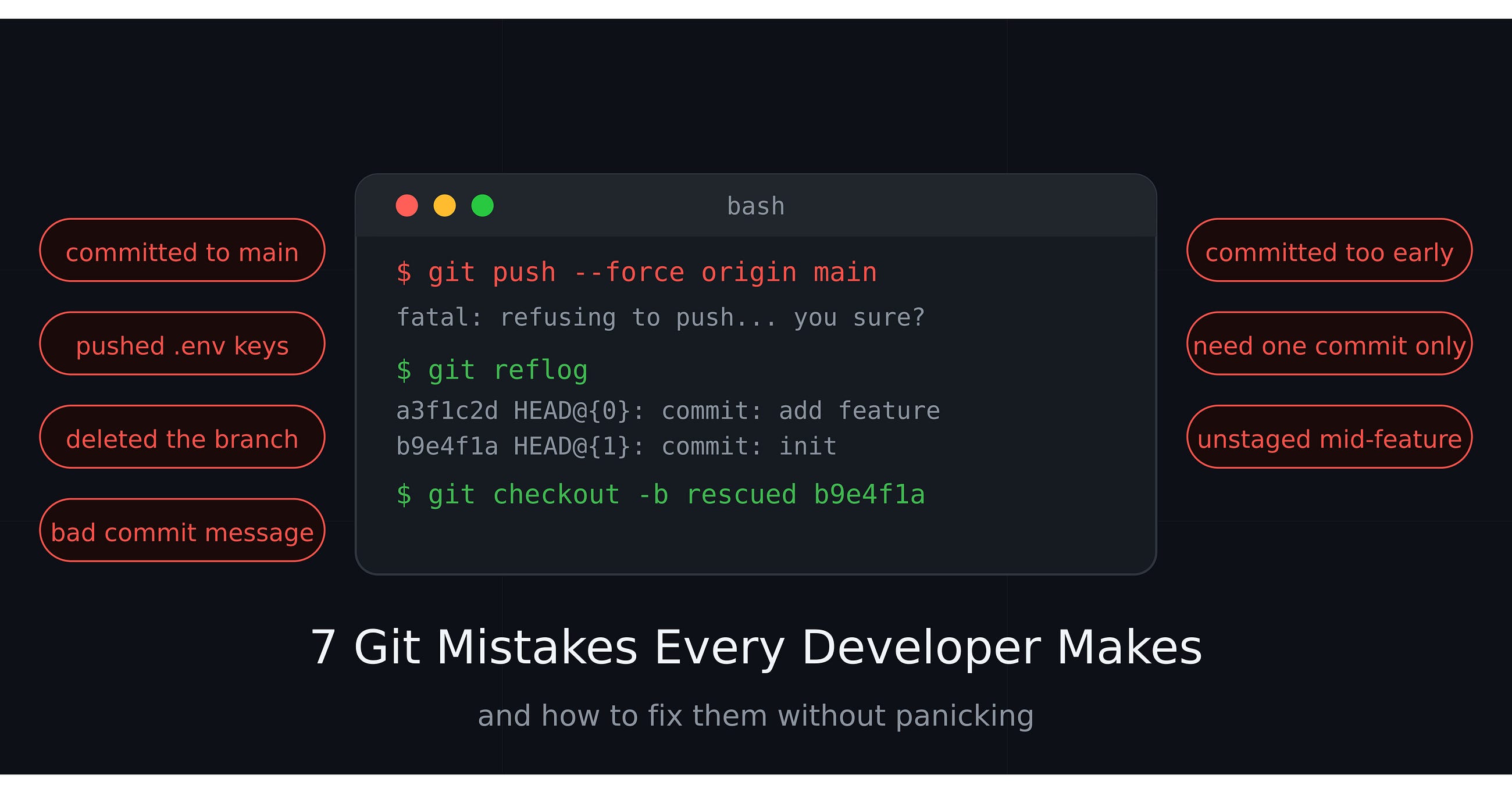 7 Git Mistakes Every Developer Makes (And How to Fix Them Without Panicking)