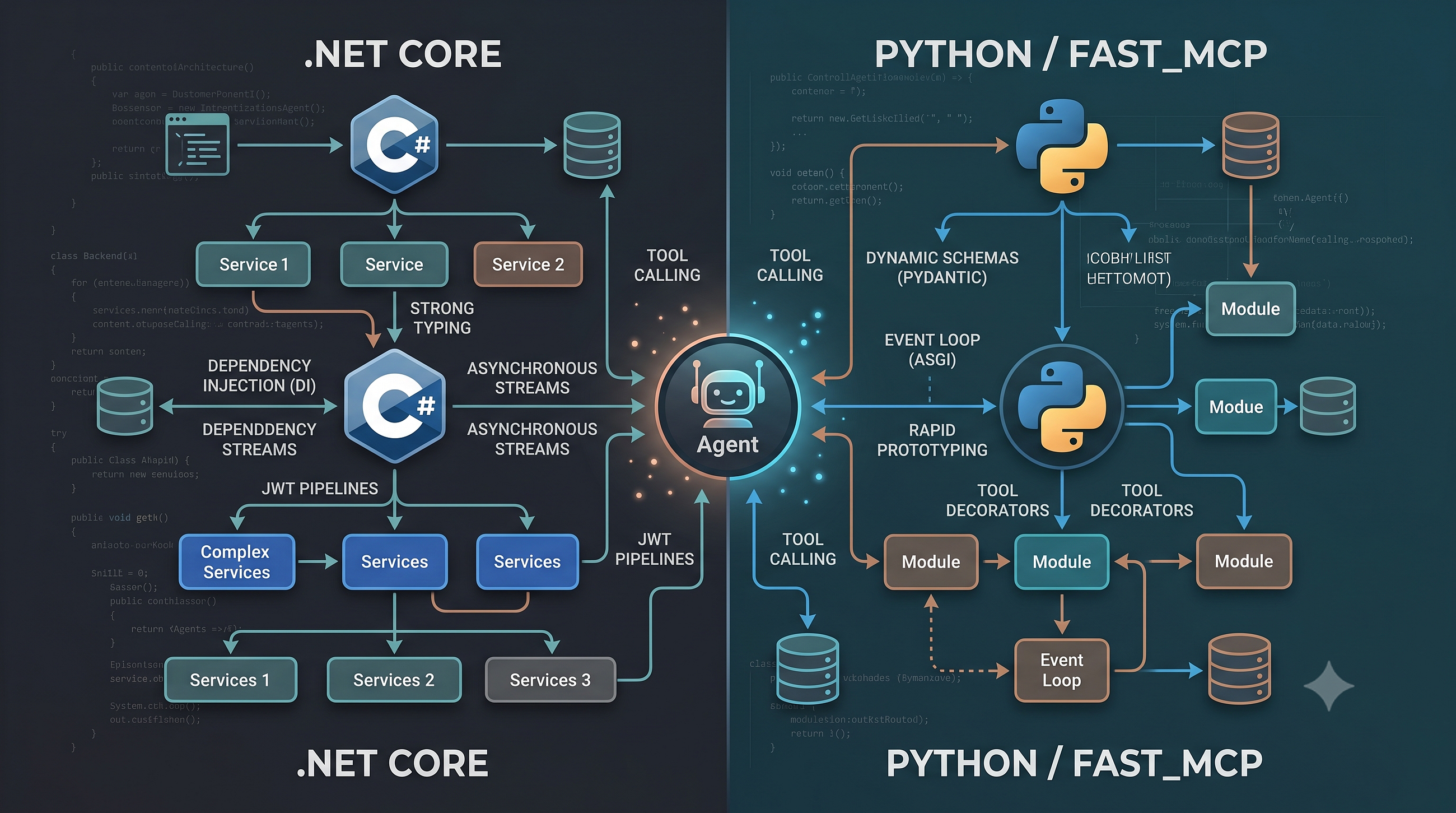 Architecting a Production-Ready AI Agent Backend: .NET Core vs. FastMCP (Python)