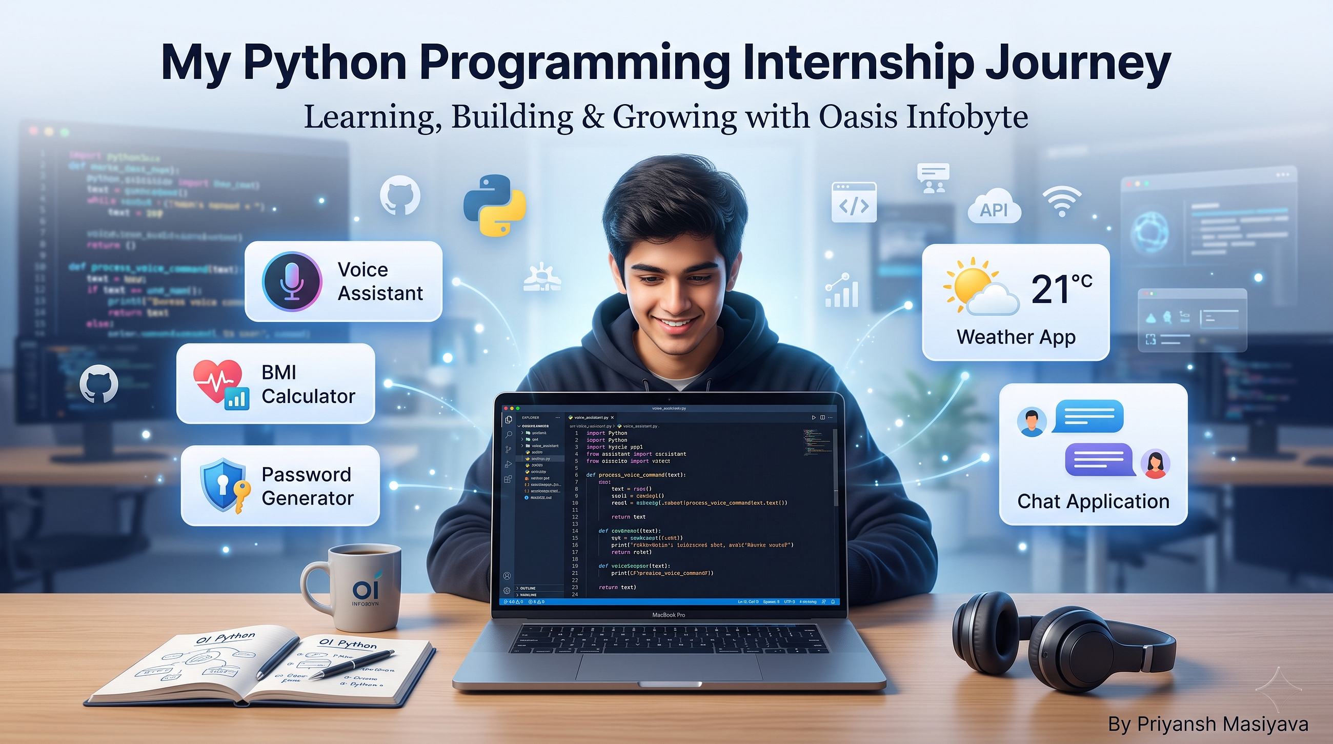 My Python Programming Internship Journey at Oasis Infobyte